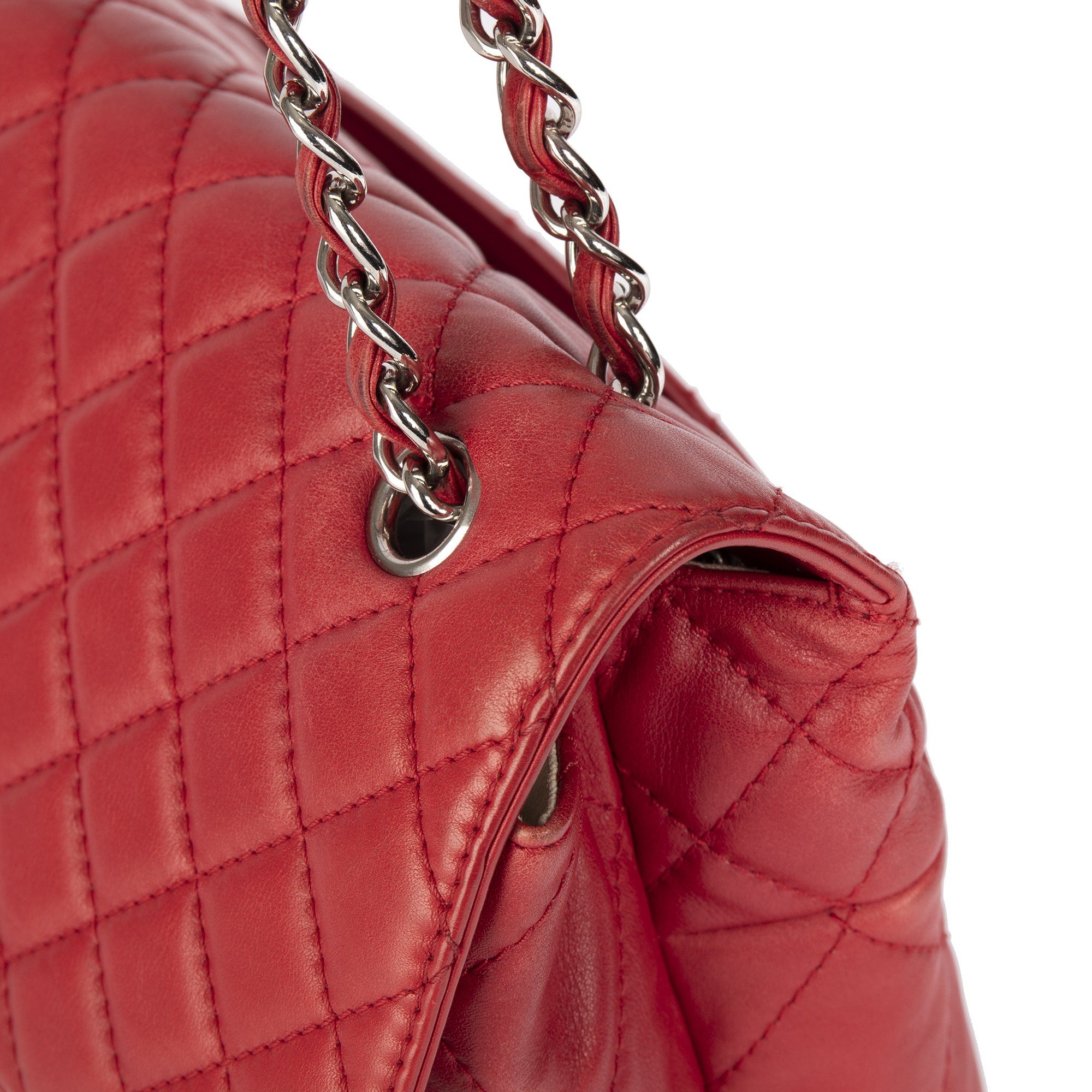 Chanel Red In The Business Flap Bag