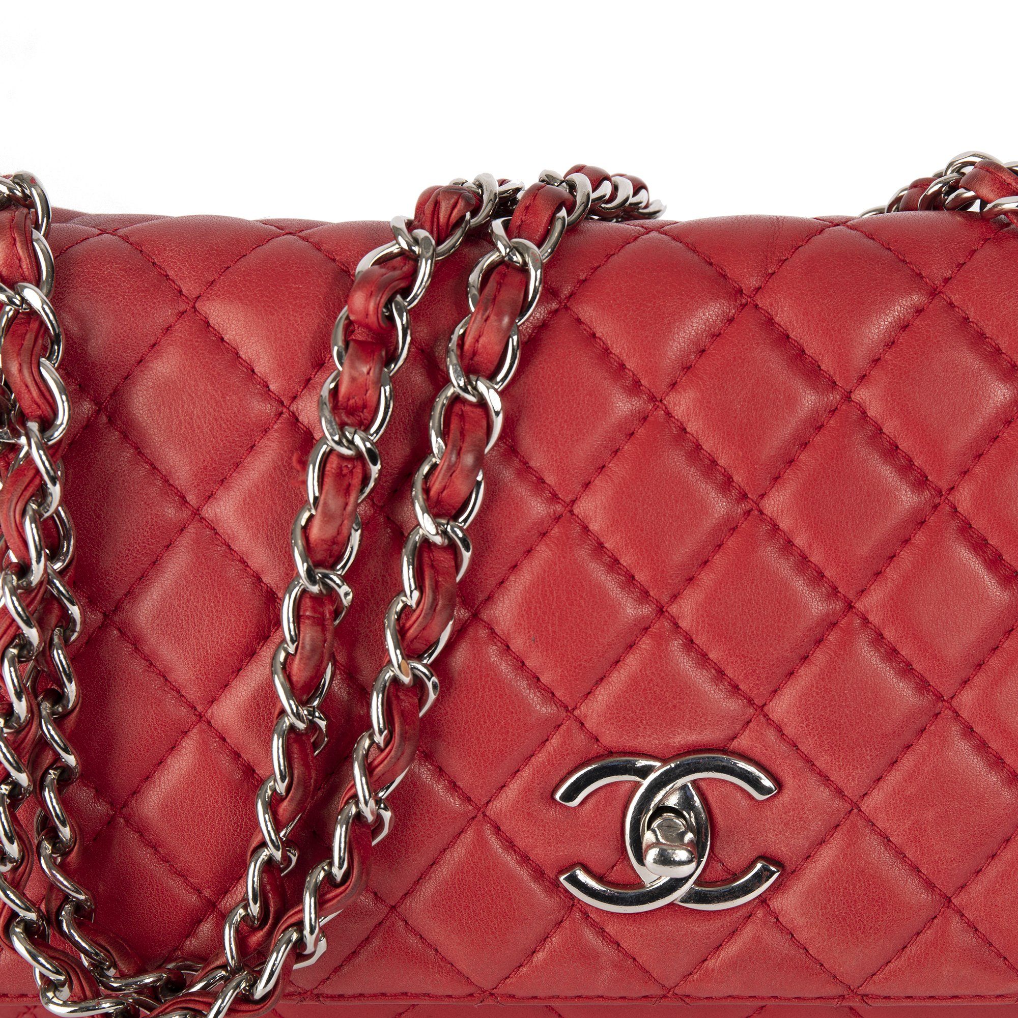 Chanel Red In The Business Flap Bag