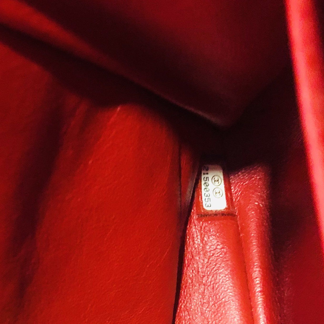 Chanel Red Lambskin Classic Maxi Double Flap Bag