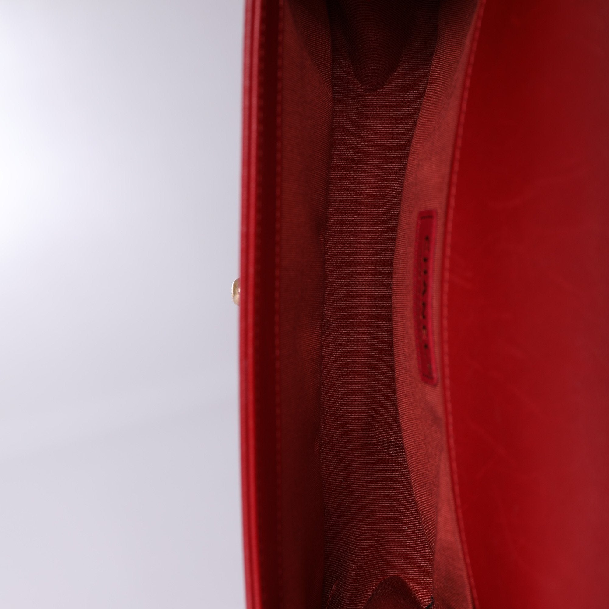 Chanel Red Medium Boy Bag