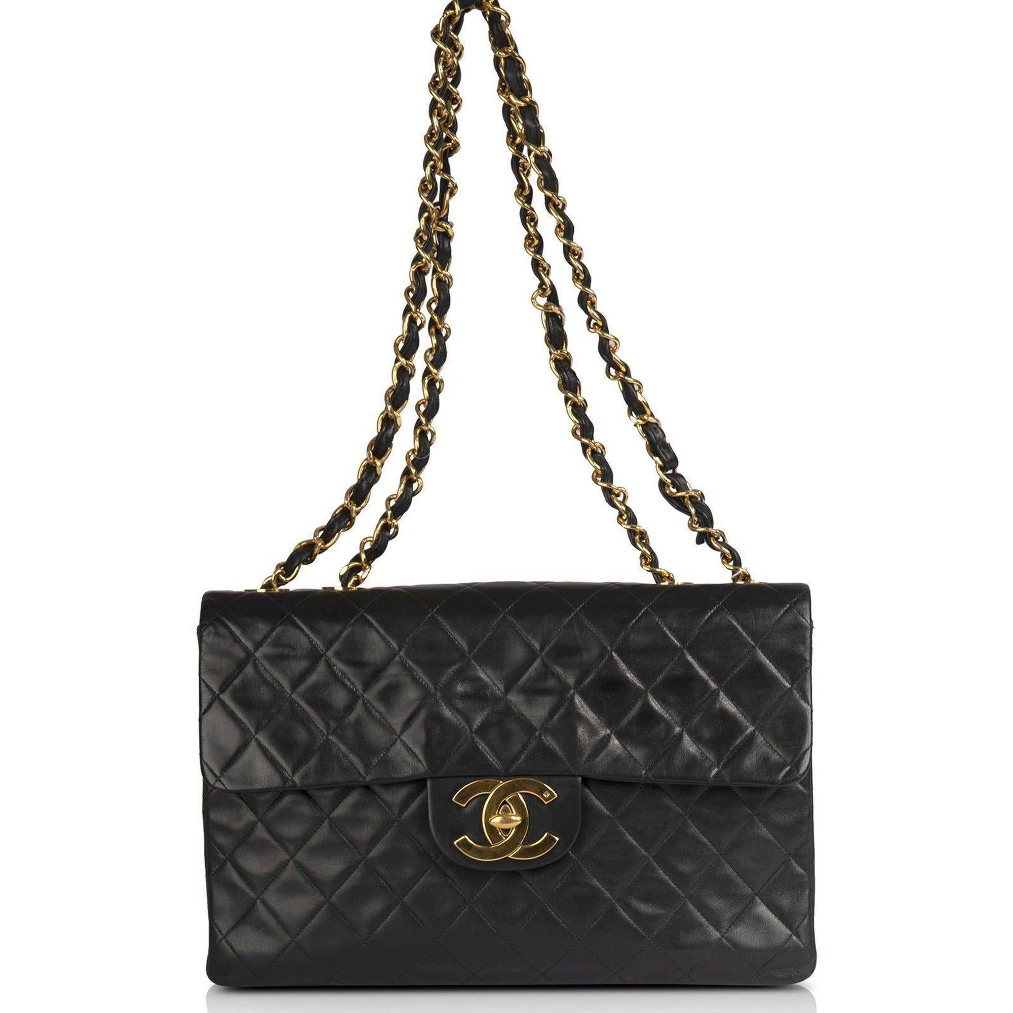 Chanel Vintage Classic Maxi Single Flap Bag