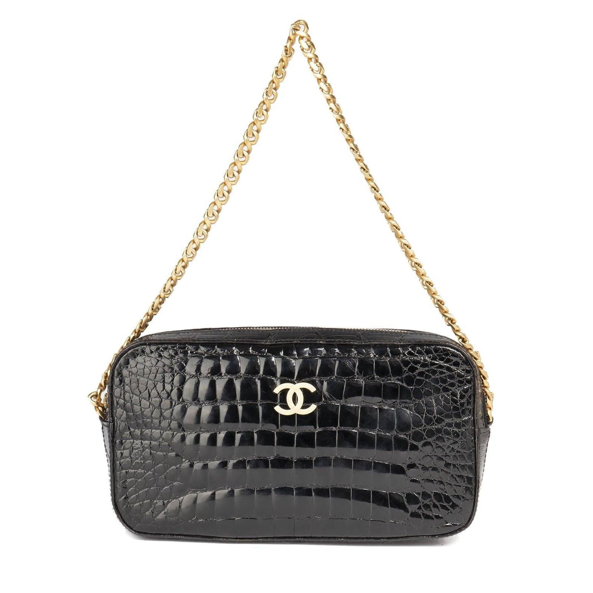 Chanel Vintage Crocodile Camera Bag