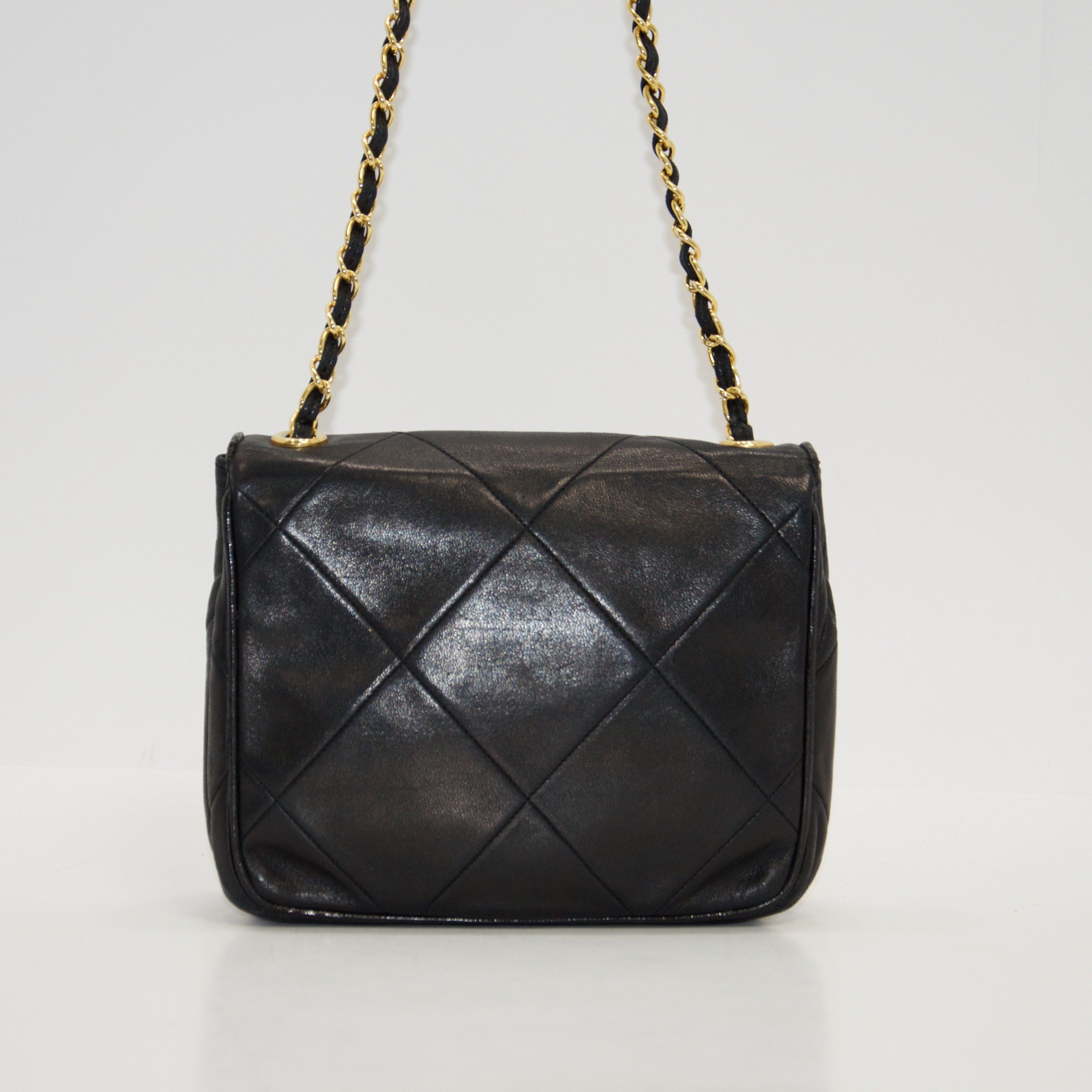 Chanel Vintage Mini Camellia Cross Body Bag