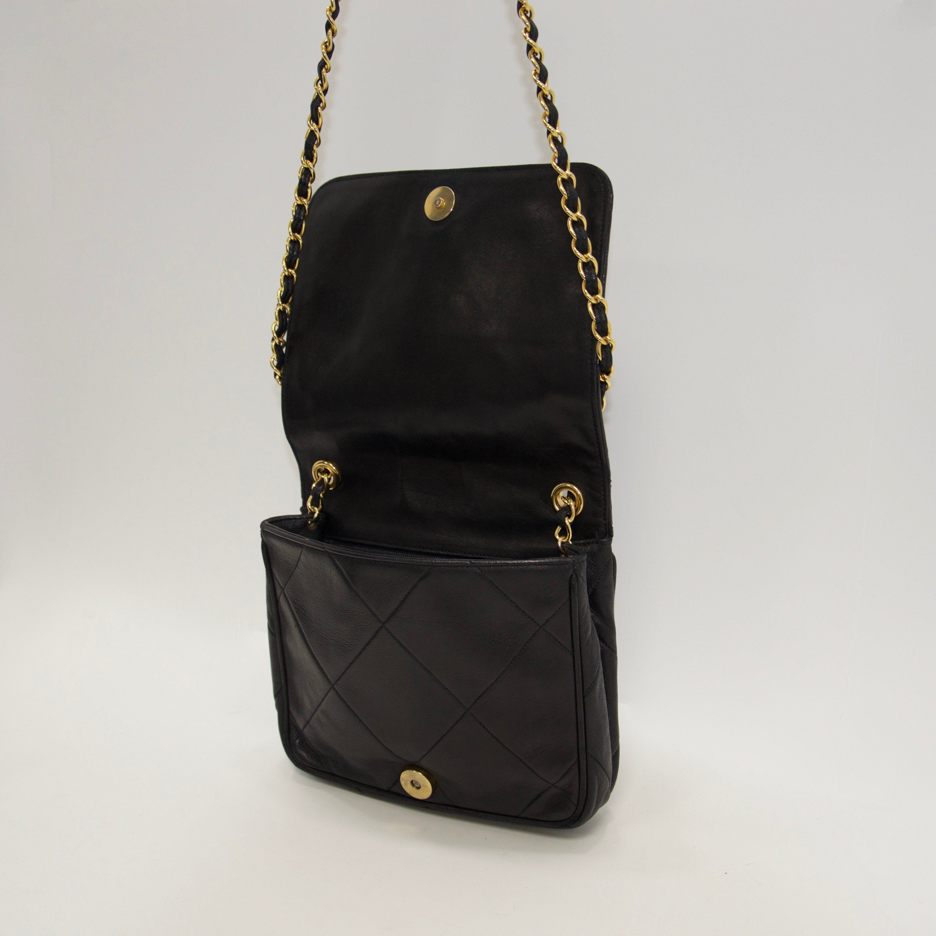 Chanel Vintage Mini Camellia Cross Body Bag