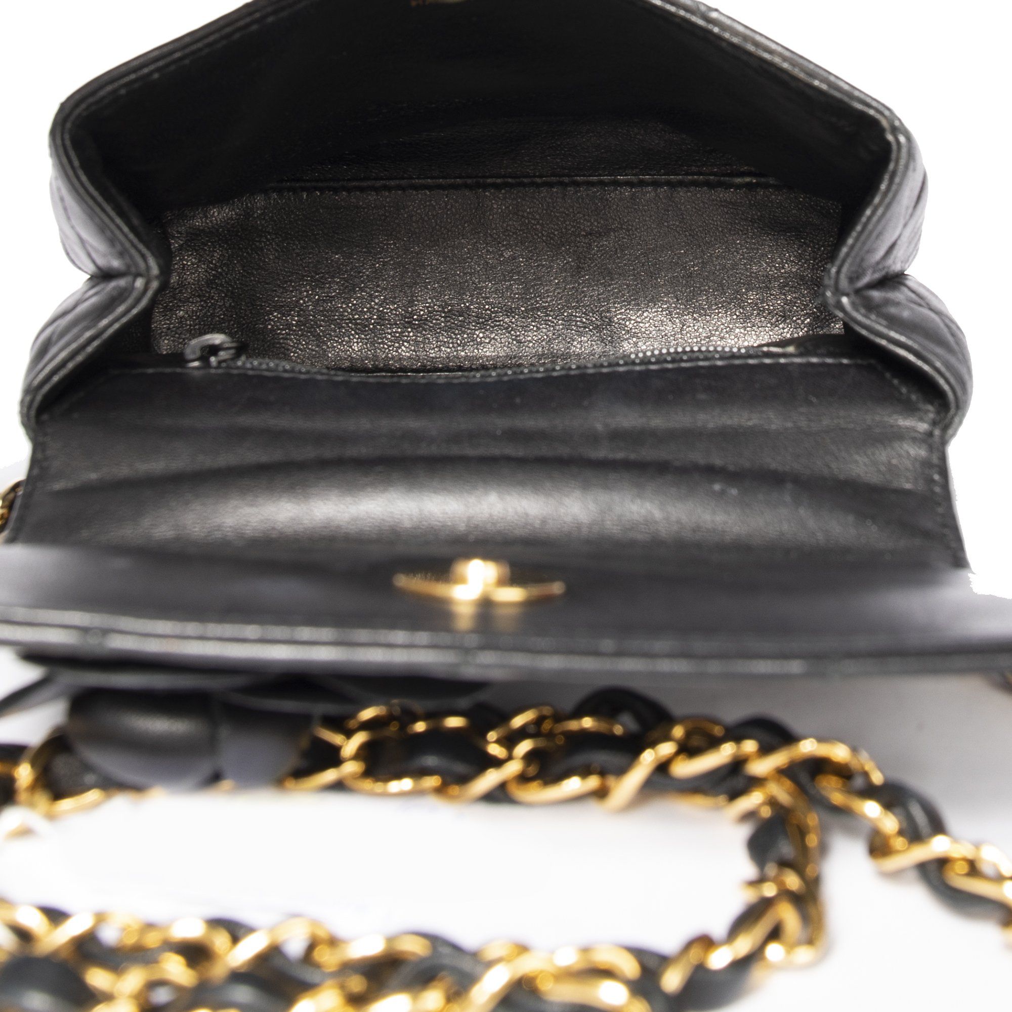 Chanel Vintage Mini Quilted Camelia Bag