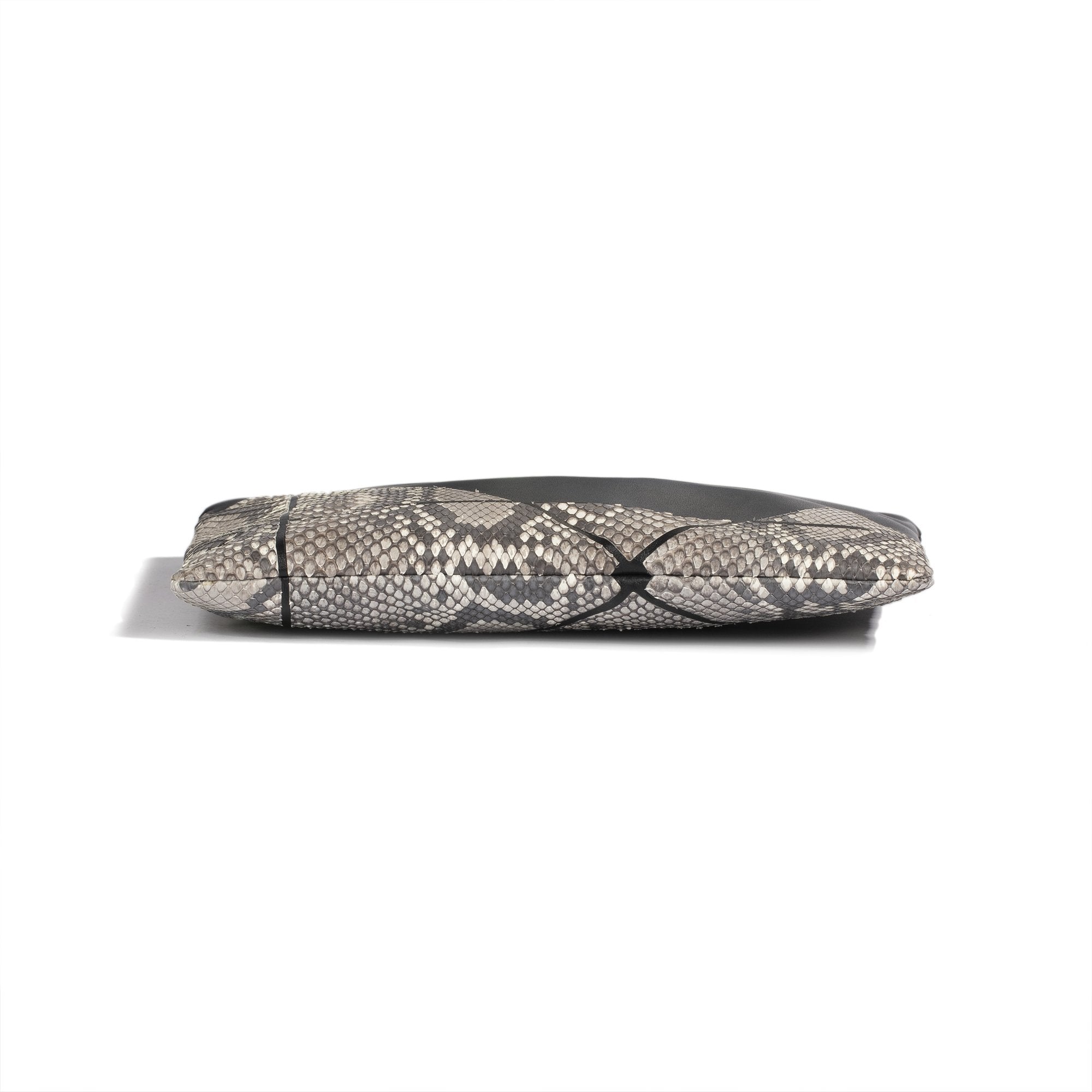 Christian Dior Python & Calfskin Zip Pouch