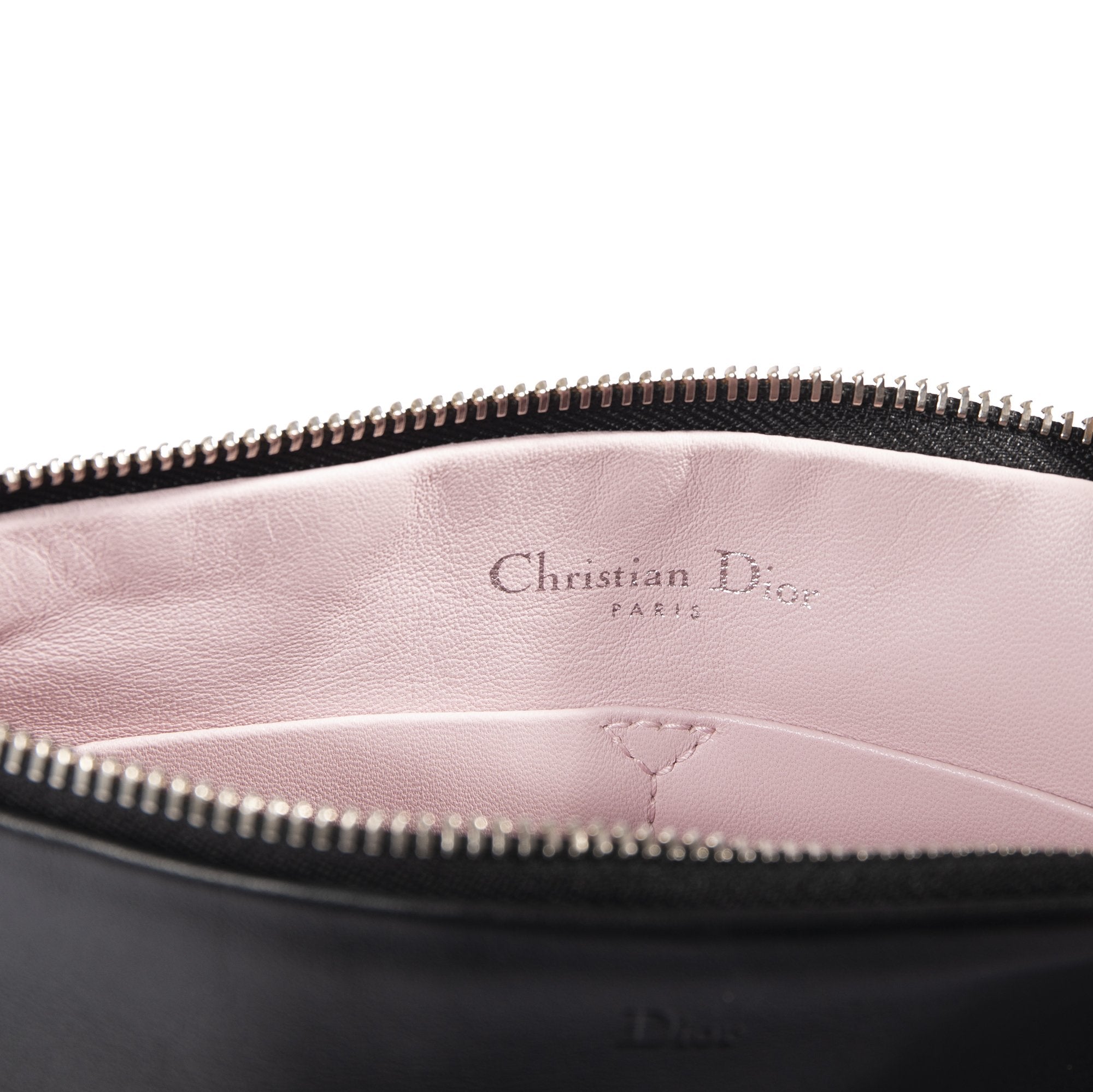 Christian Dior Python & Calfskin Zip Pouch