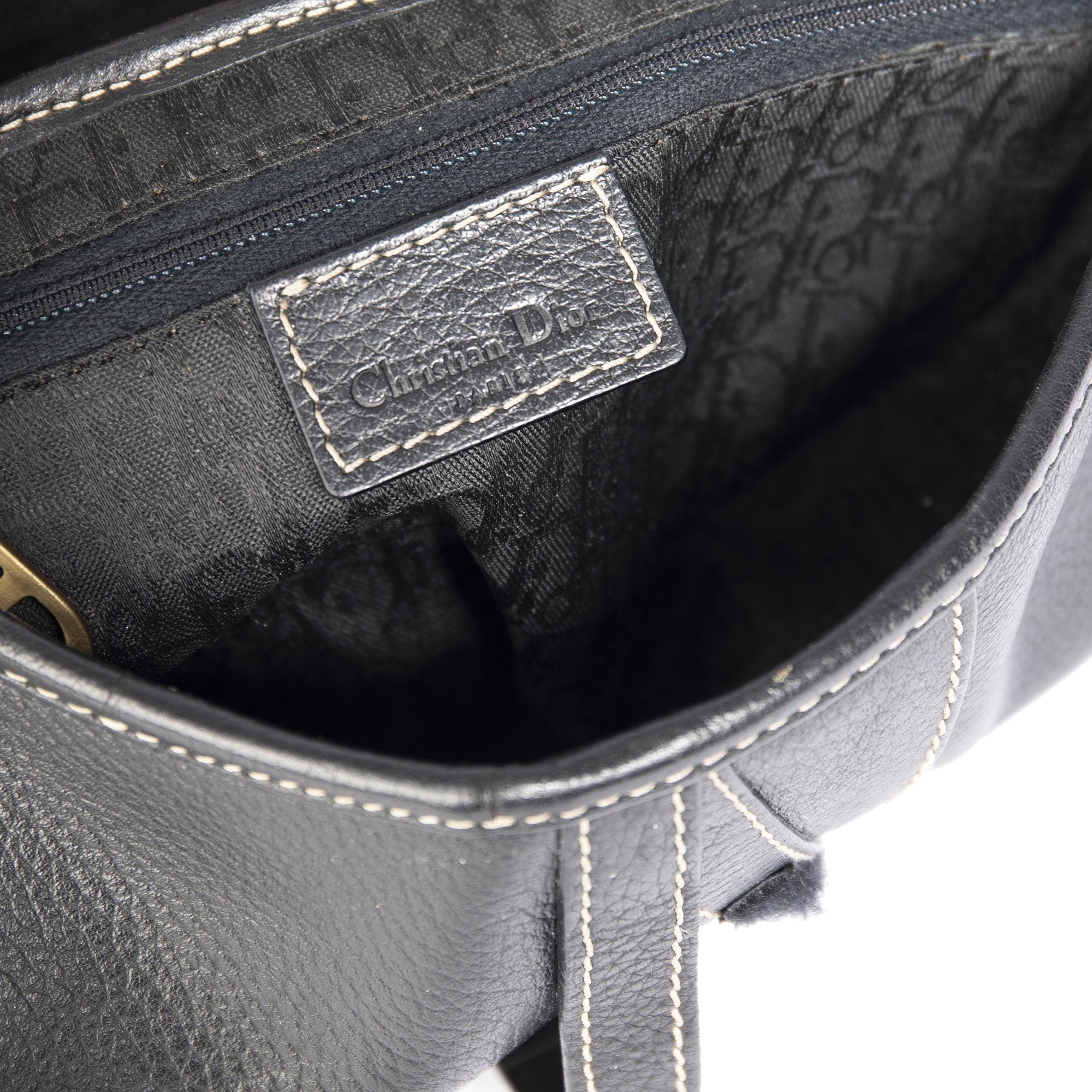 Christian Dior Vintage Leather Saddle Bag – OLIVER'S