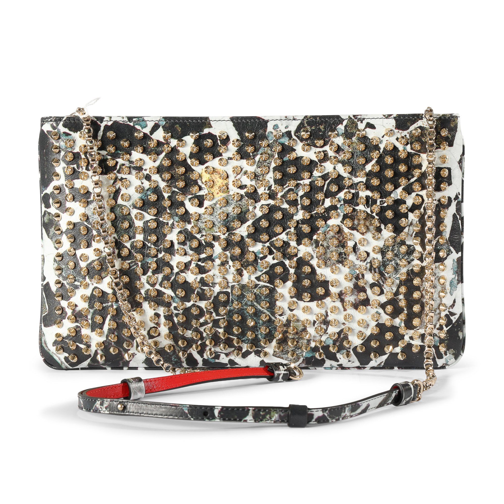 Christian Louboutin Spiked Loubiposh Clutch Bag