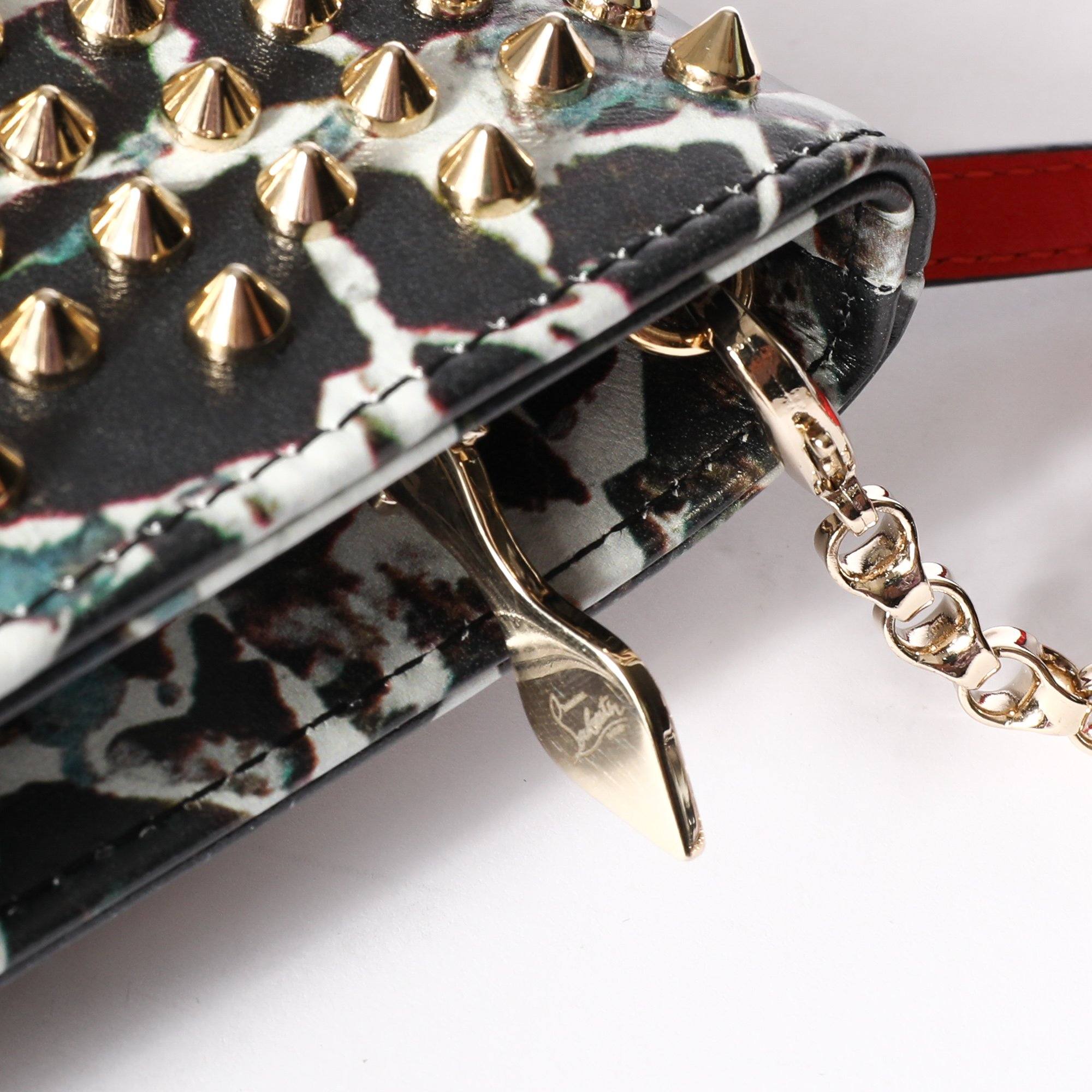 Christian Louboutin Spiked Loubiposh Clutch Bag
