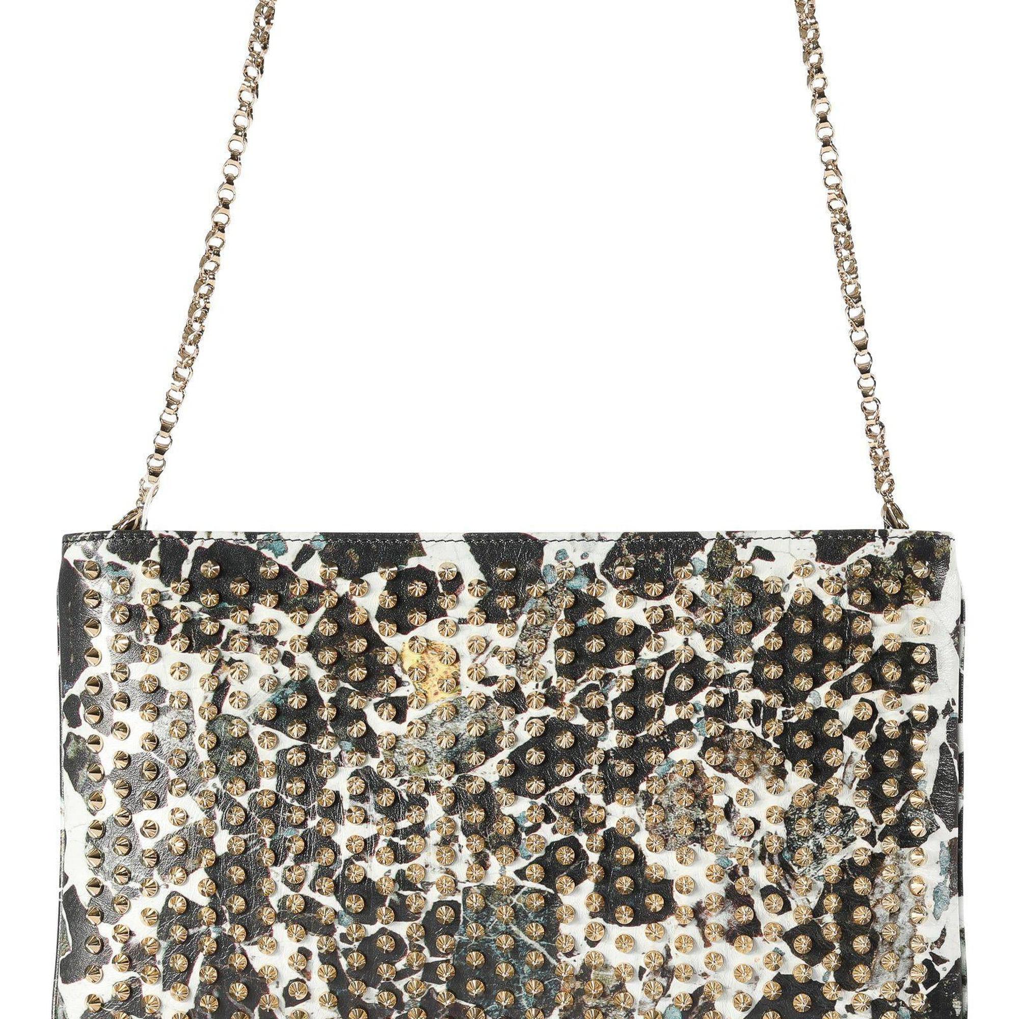 Christian Louboutin Spiked Loubiposh Clutch Bag