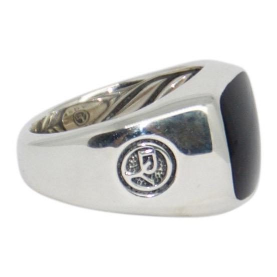 David Yurman Black Onyx Exotic Stone Signet Ring