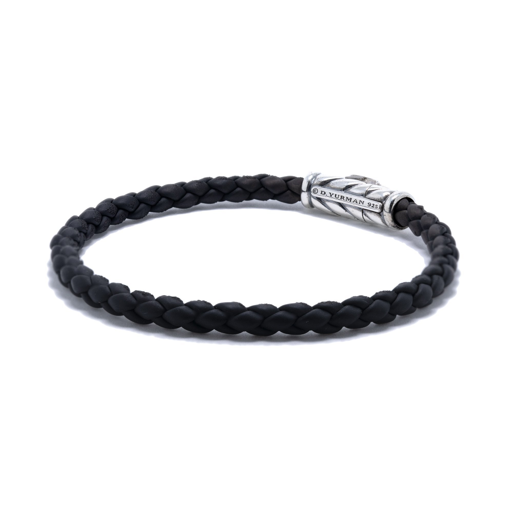 David Yurman Chevron Woven Rubber Bracelet