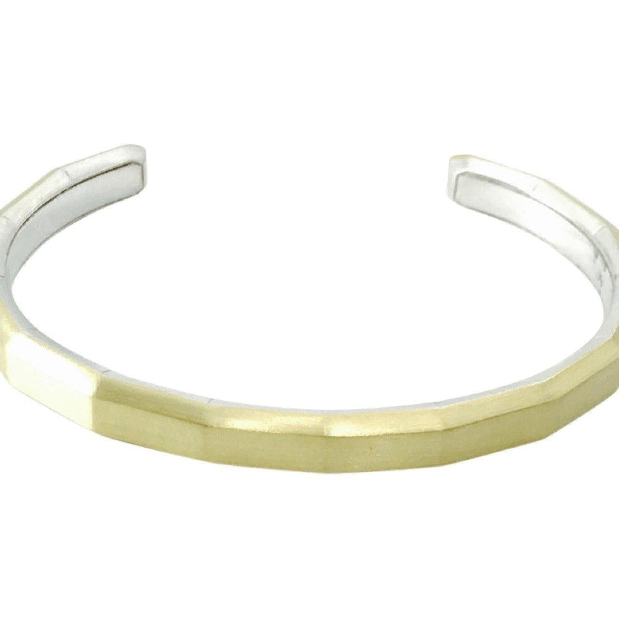 David Yurman Faceted Metal Cuff Bracelet