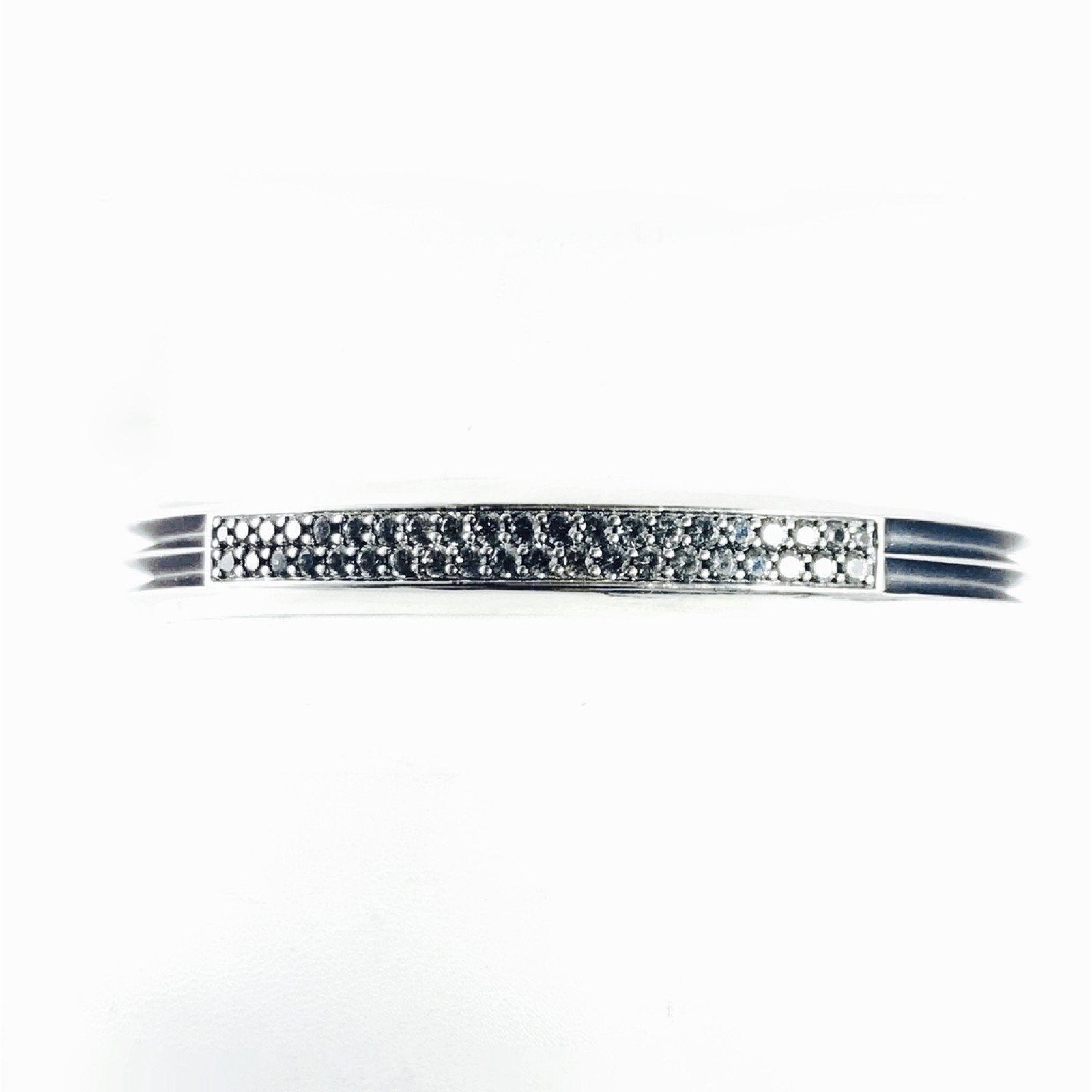 David Yurman Knife Edge Cuff with Grey Sapphires
