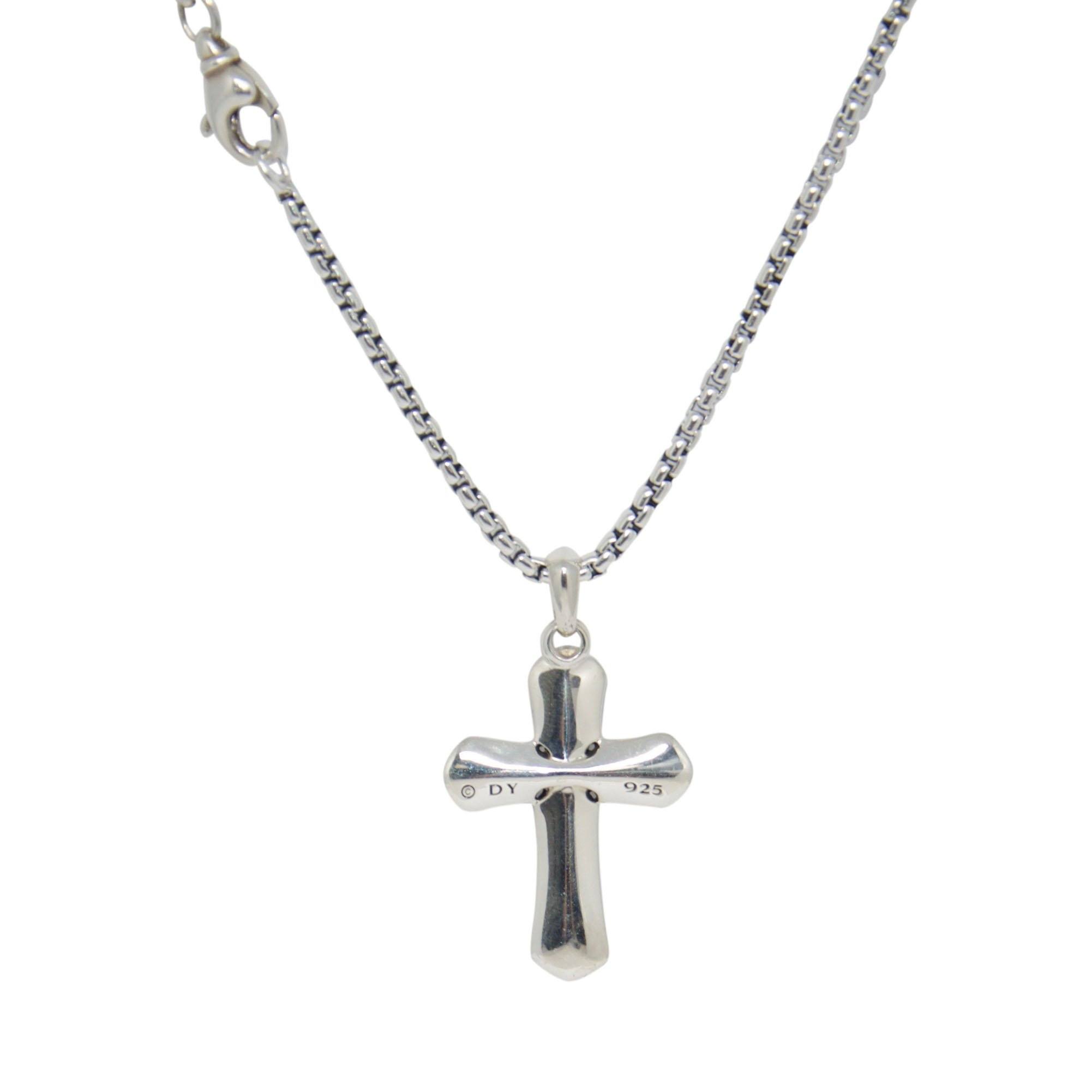 David Yurman Sapphire Armory Cross Pendant Necklace