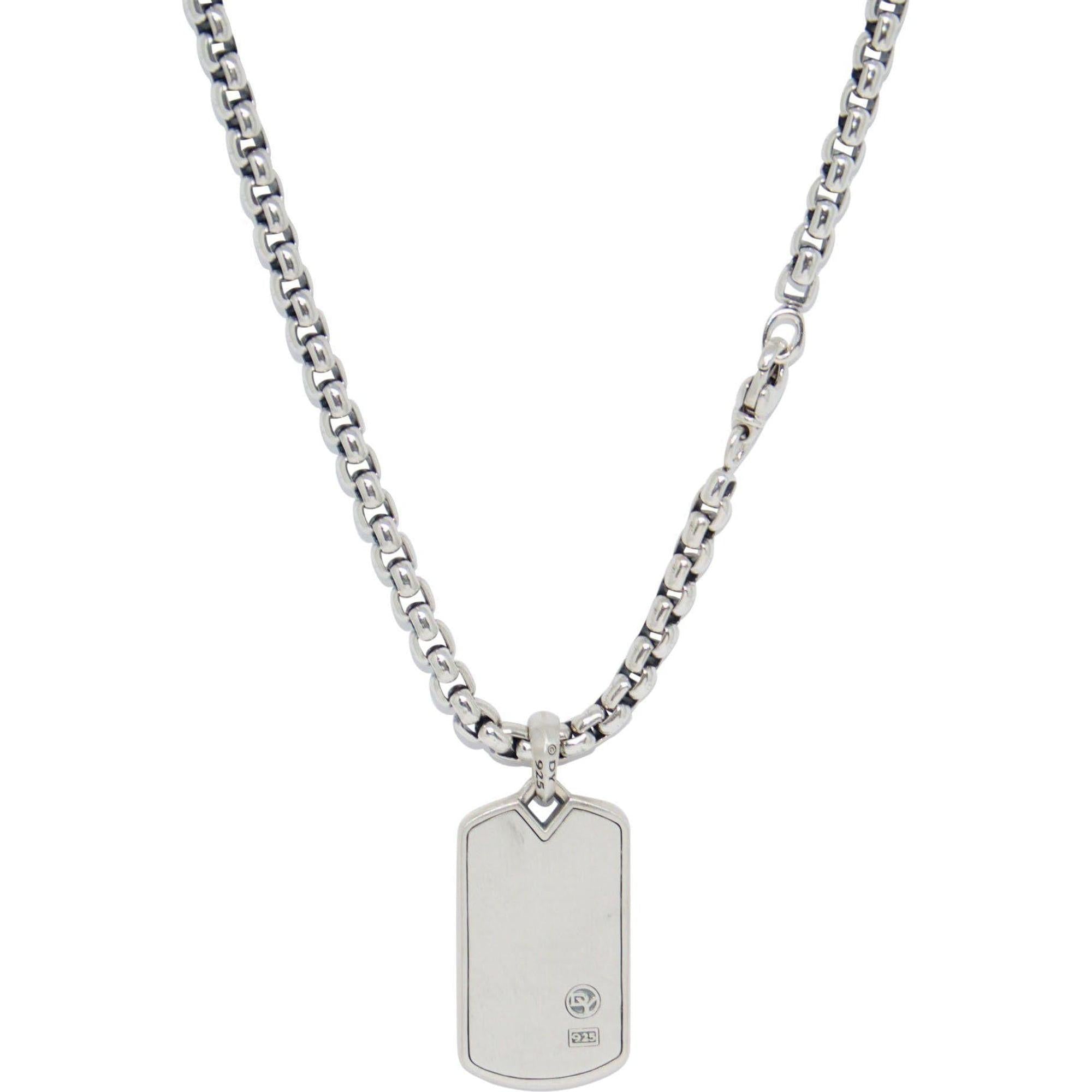 David Yurman Tag Pendant Necklace