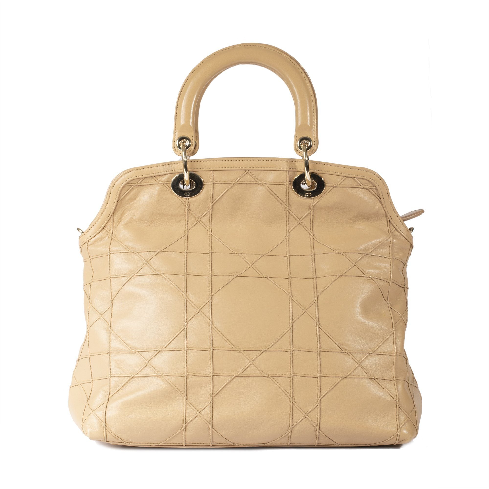 Dior Nude Cannage Lambskin Leather Granville
