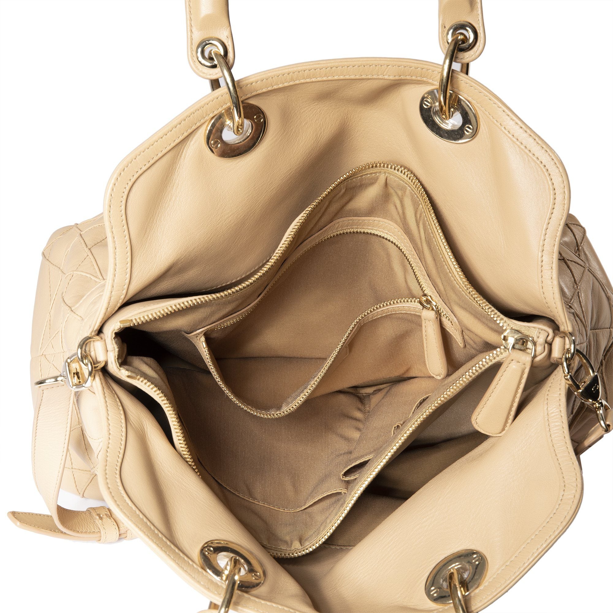 Dior Nude Cannage Lambskin Leather Granville