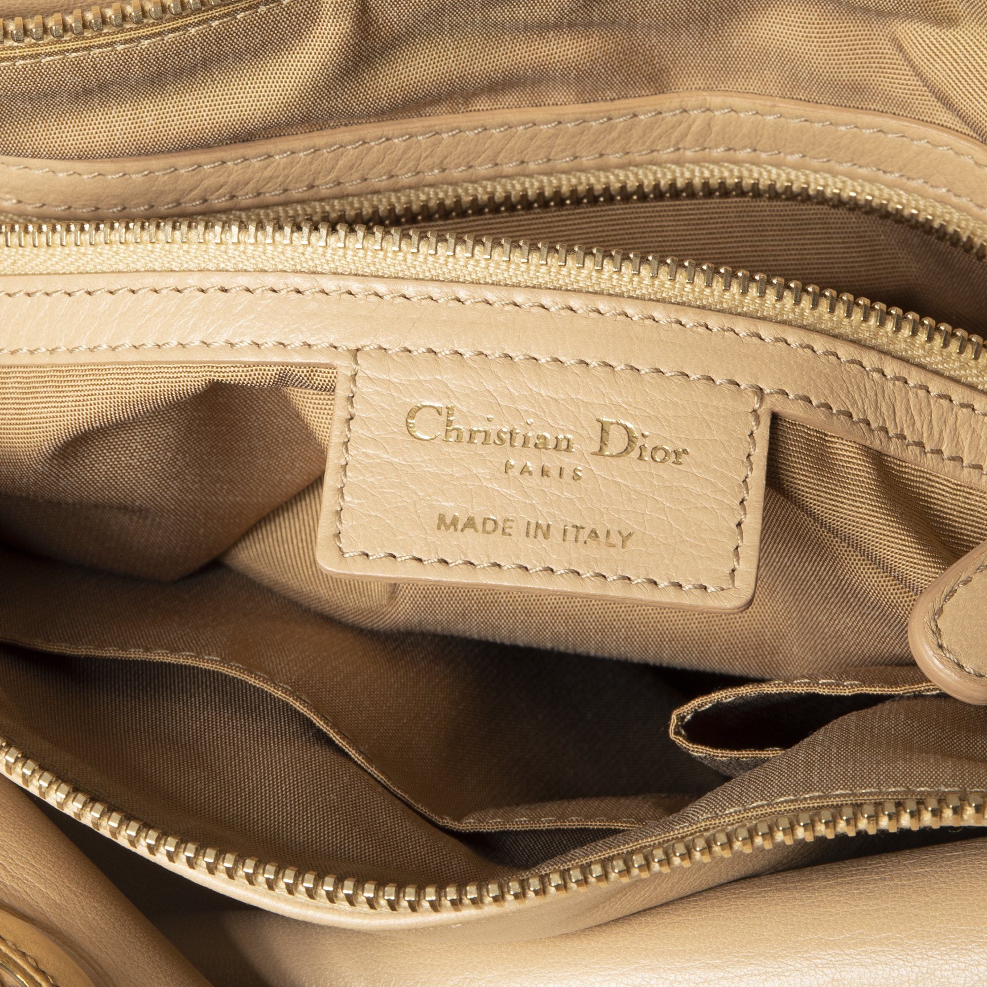 Dior Nude Cannage Lambskin Leather Granville