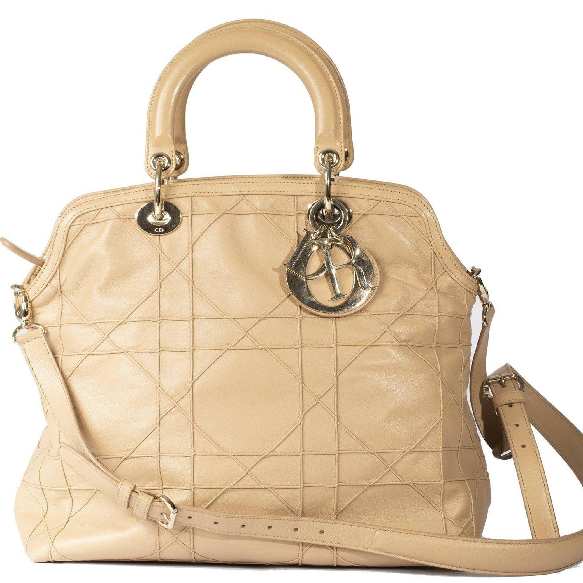 Dior Nude Cannage Lambskin Leather Granville