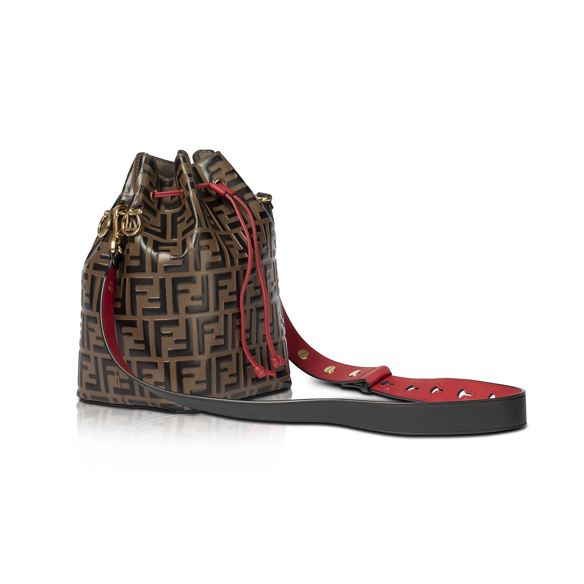 Fendi 2019 Zucca Mon Tressor Bucket Bag