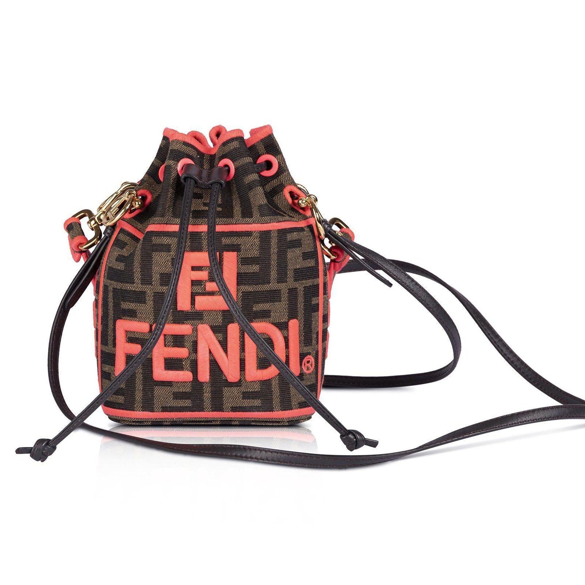 Fendi Mini Roma Amor Mon Tresor Bucket Bag