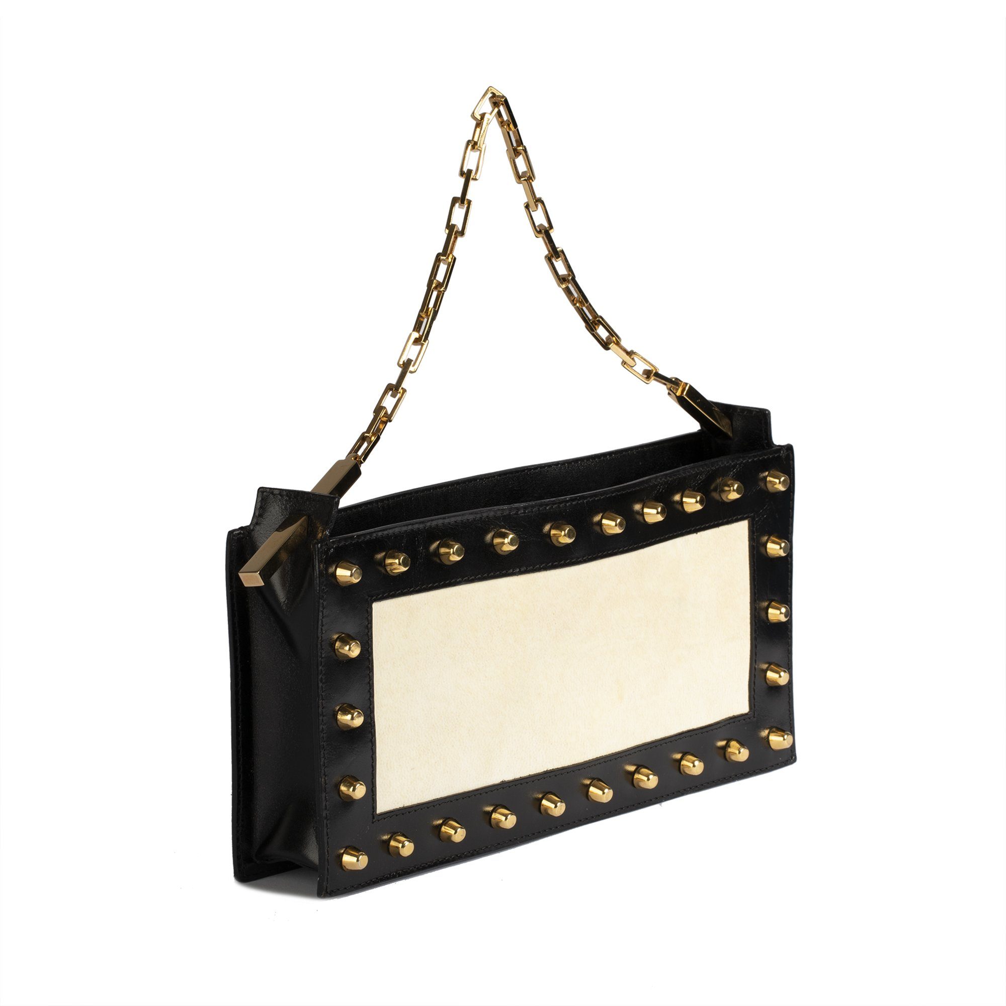 Fendi Vintage Studded Shoulder Bag