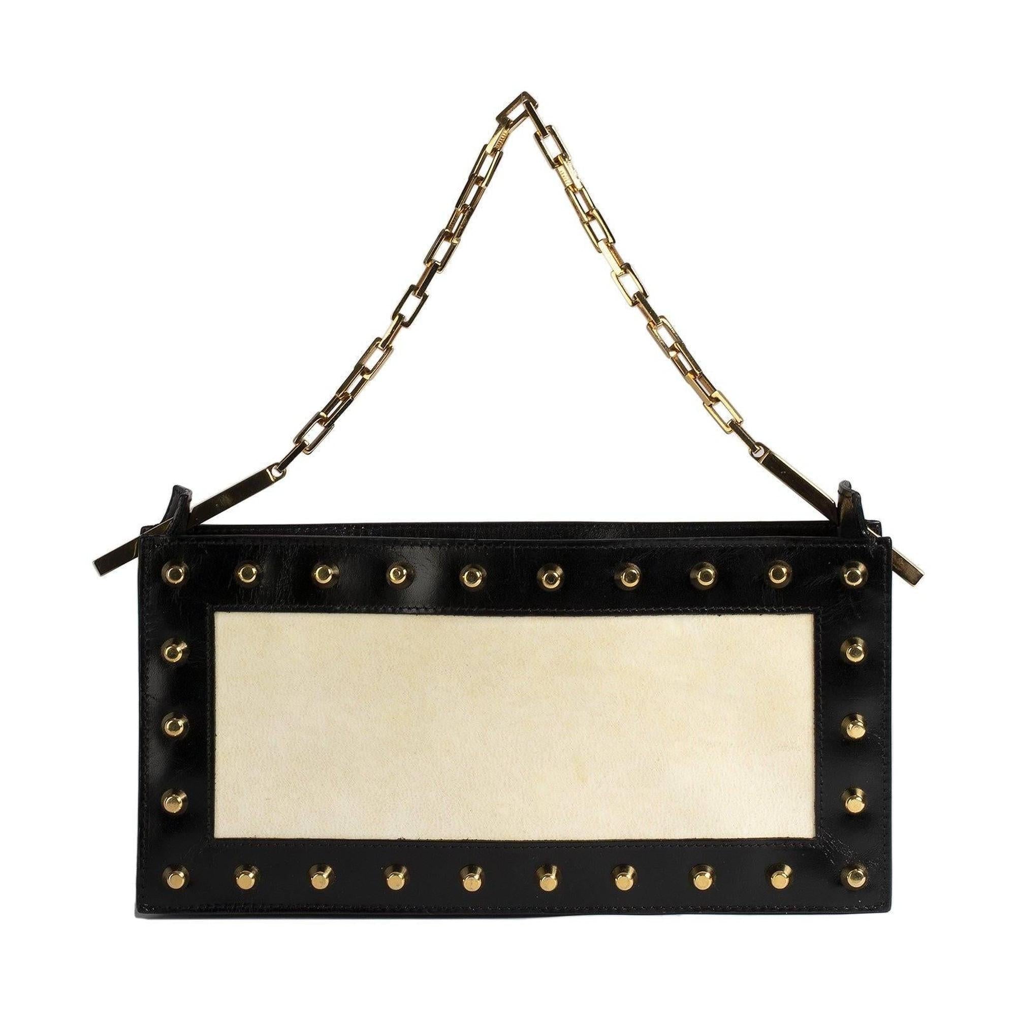 Fendi Vintage Studded Shoulder Bag