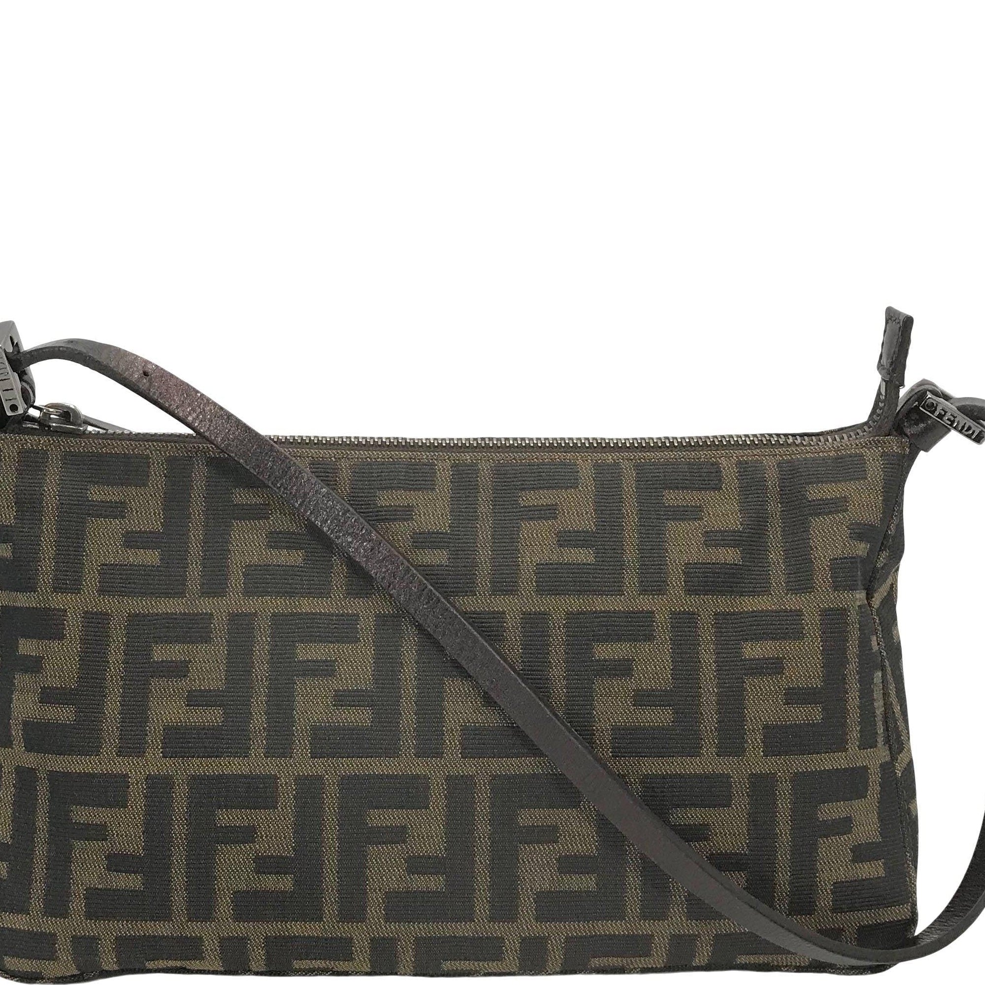 Fendi Zucca Canvas Pochette