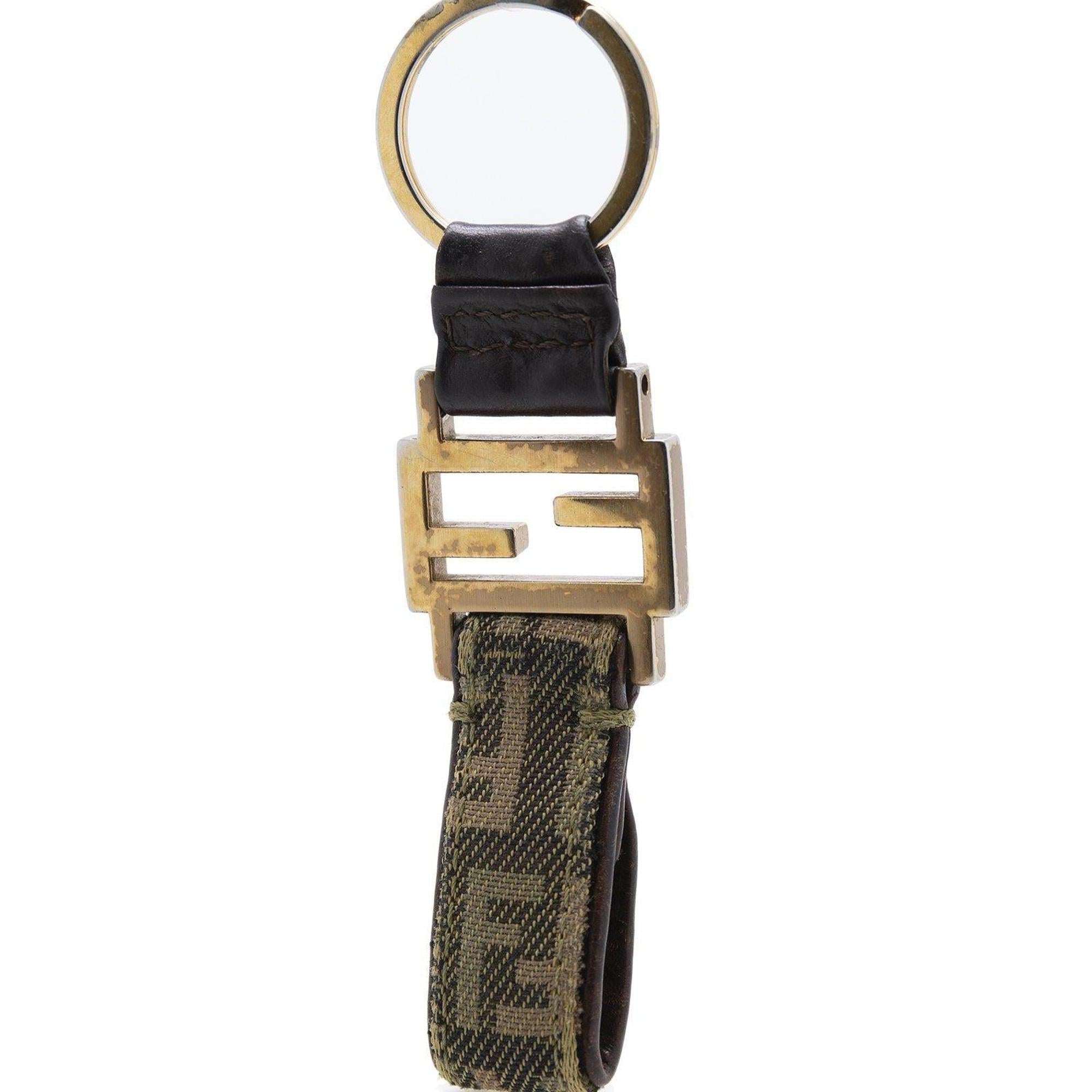 Fendi Zucca Keychain