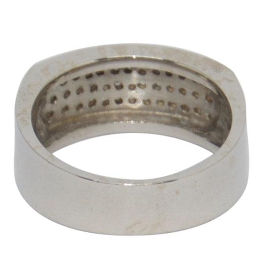 Gent's Three-Row Diamond Ring