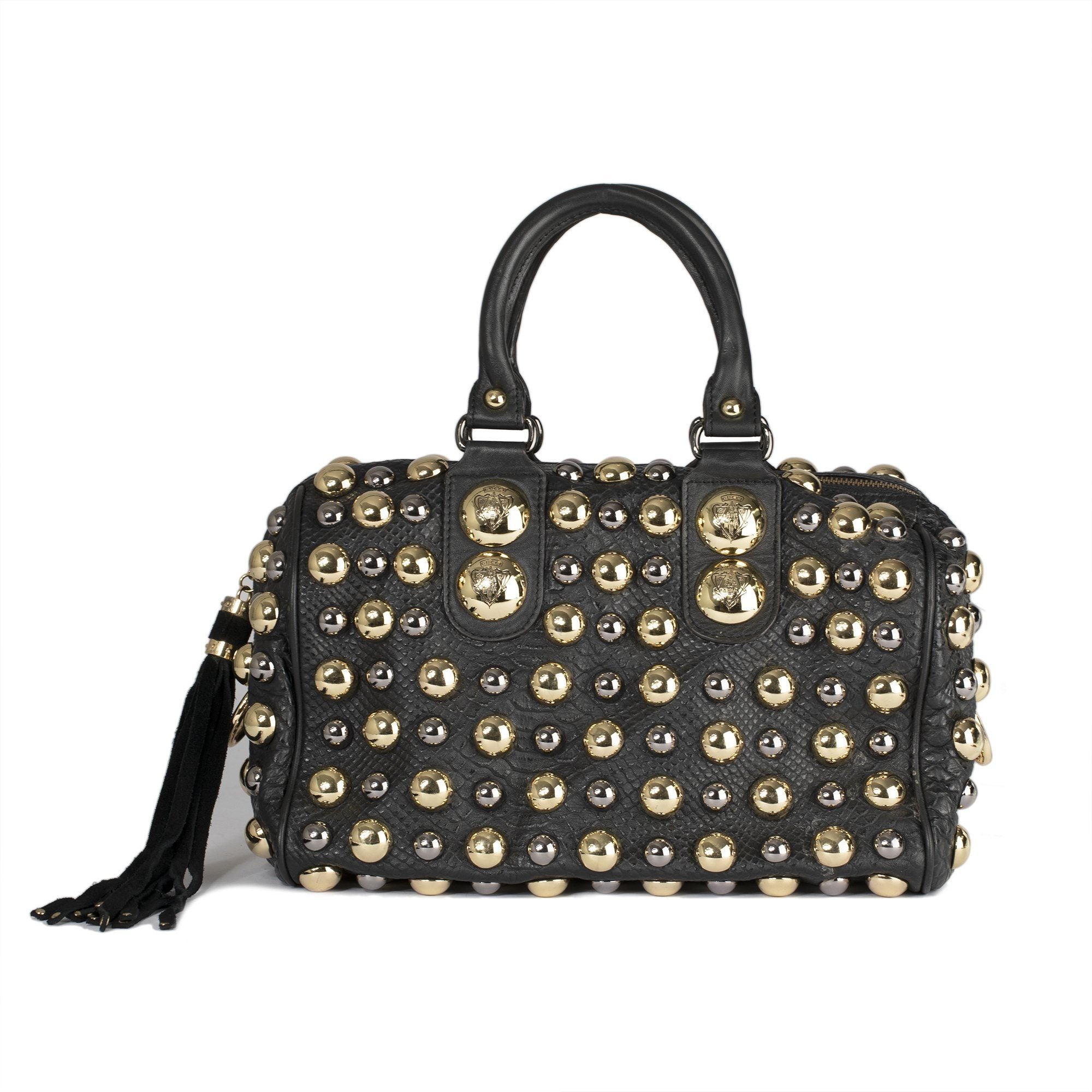 Gucci Babouska Studded Medium Boston Bag