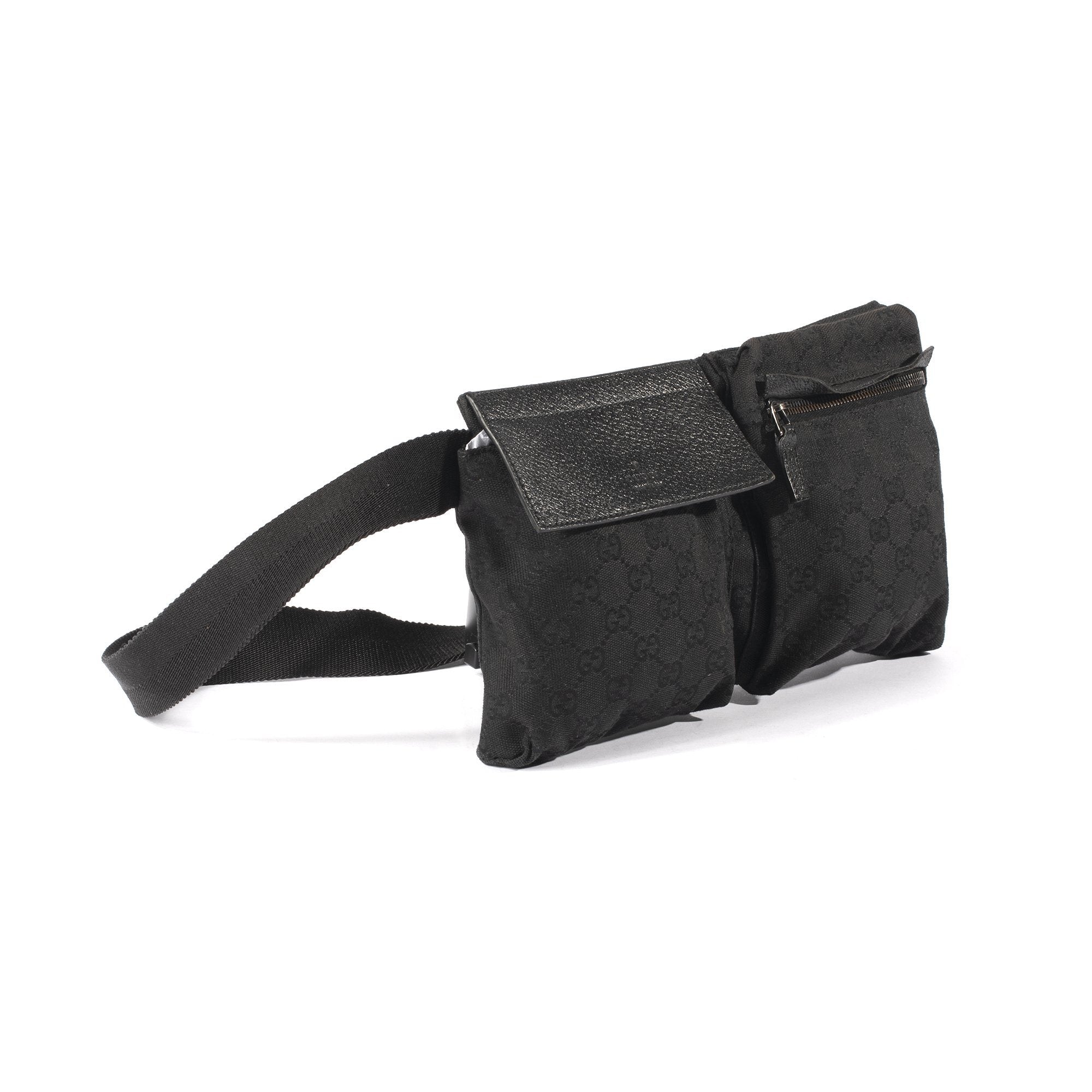 Gucci Black GG Canvas Waist Bag – OLIVER'S