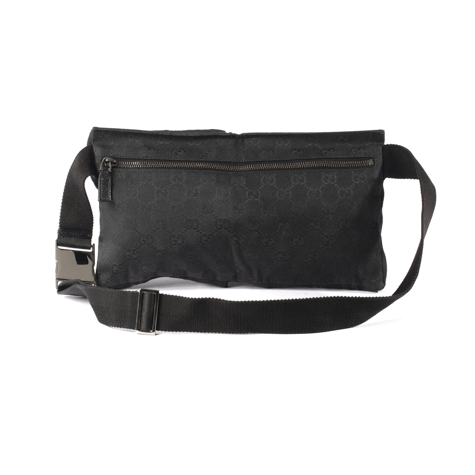 Gucci Black GG Canvas Waist Bag – OLIVER'S