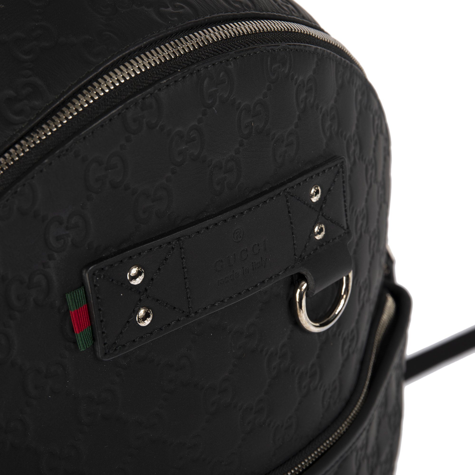 Gucci Black Guccissima Leather Backpack