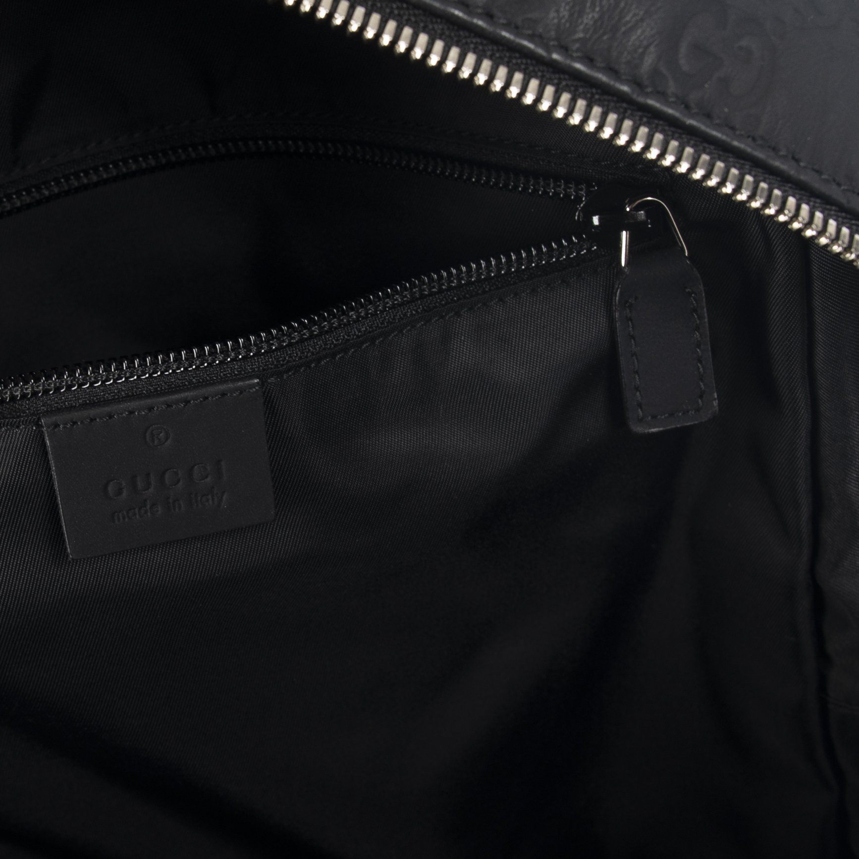 Gucci Black Guccissima Leather Backpack