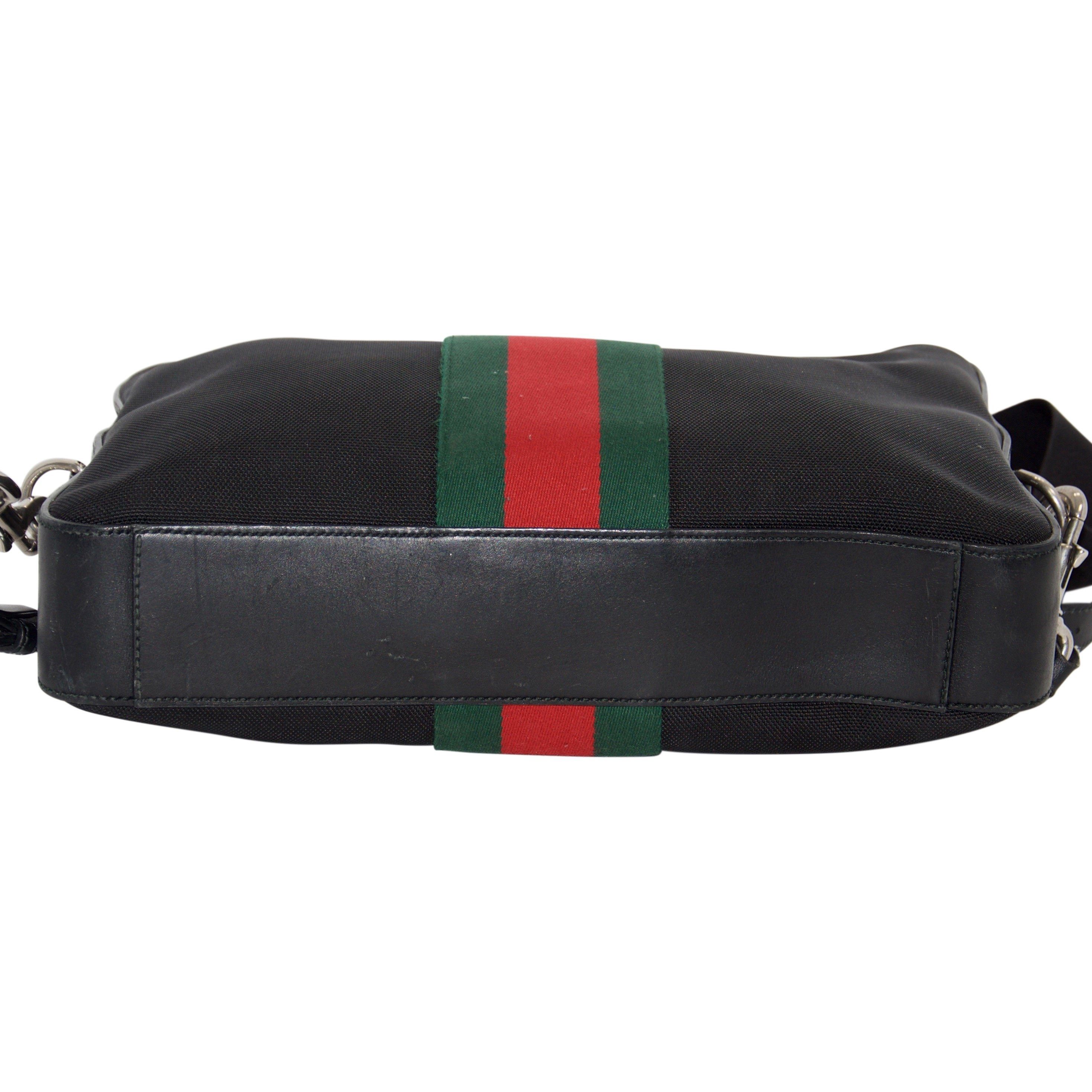 Gucci Black Web Briefcase