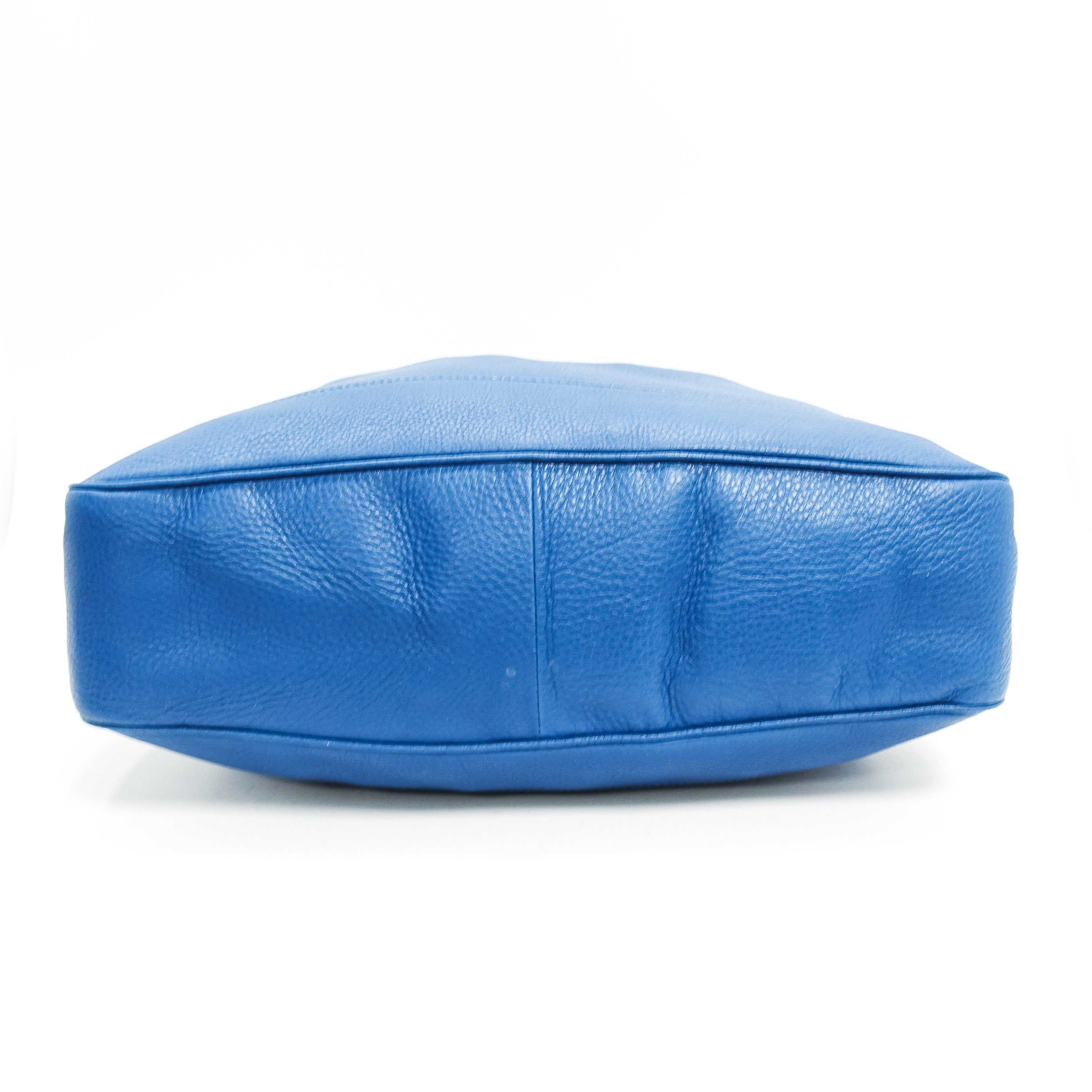 Gucci Blue Diana Bamboo Handle Bag