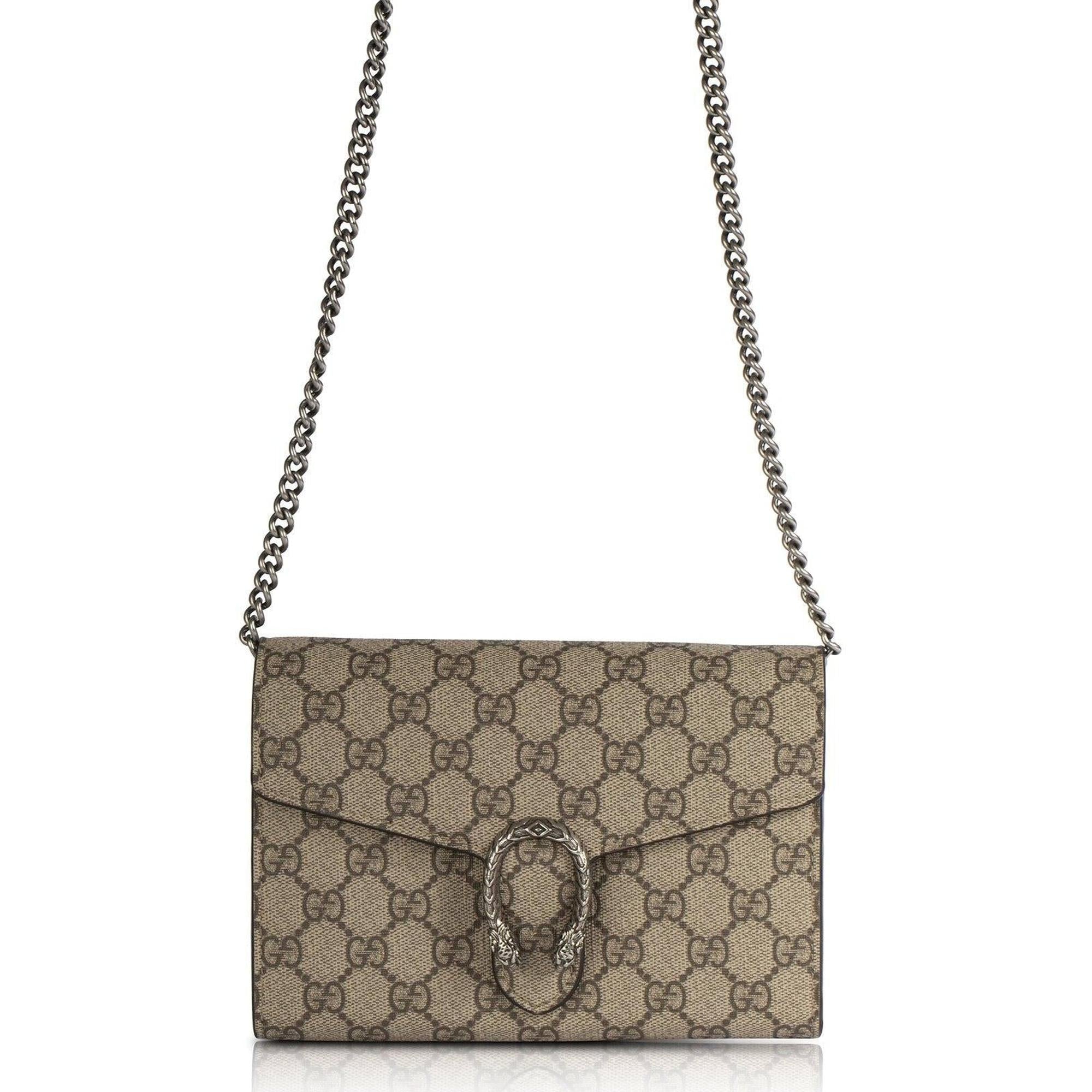 Gucci Dionysus GG Supreme Wallet on Chain