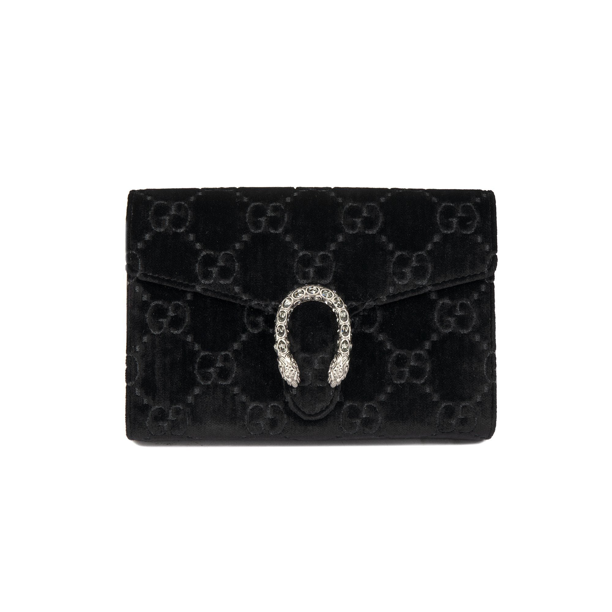 Gucci Dionysus GG Velvet Mini Wallet on Chain