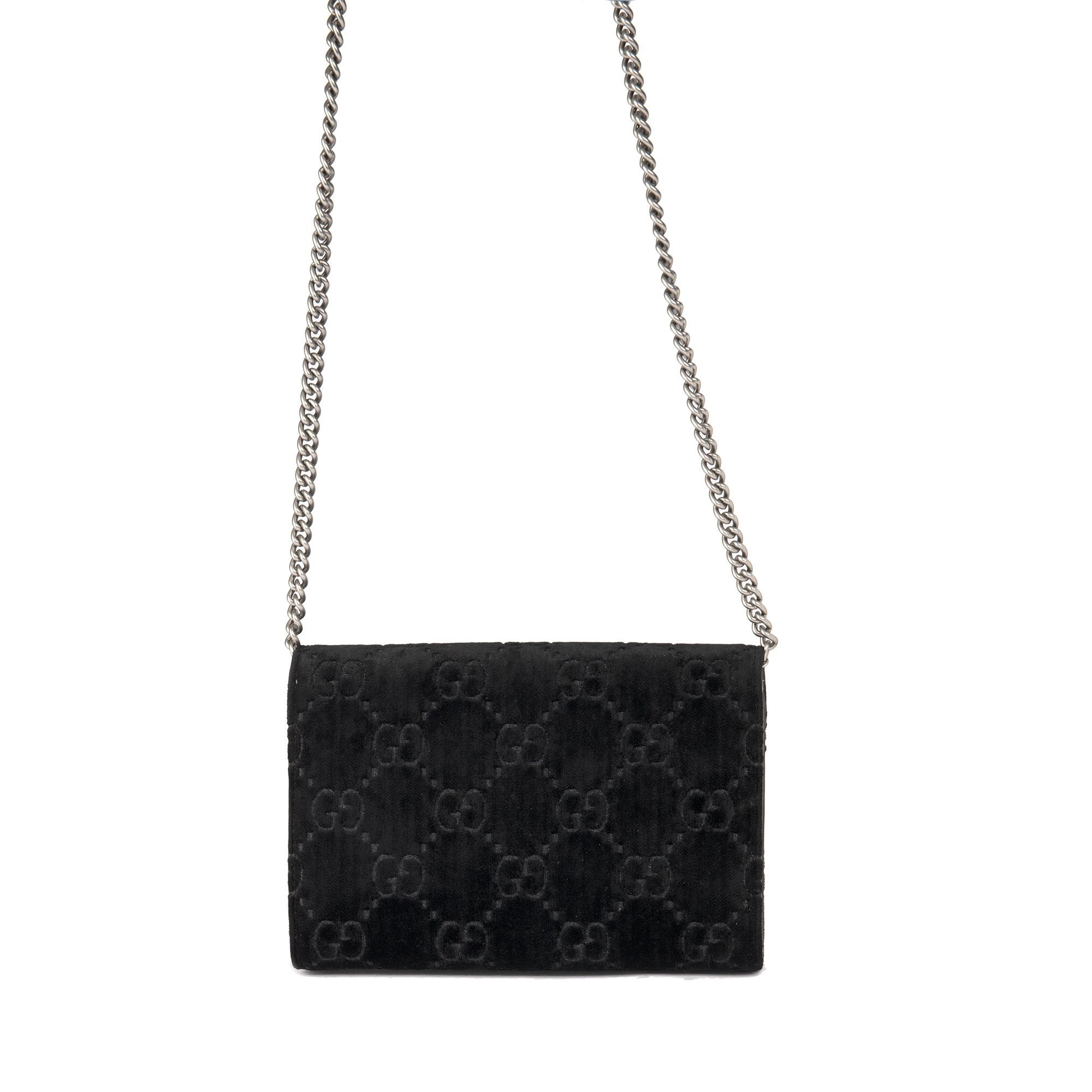 Gucci Dionysus GG Velvet Mini Wallet on Chain