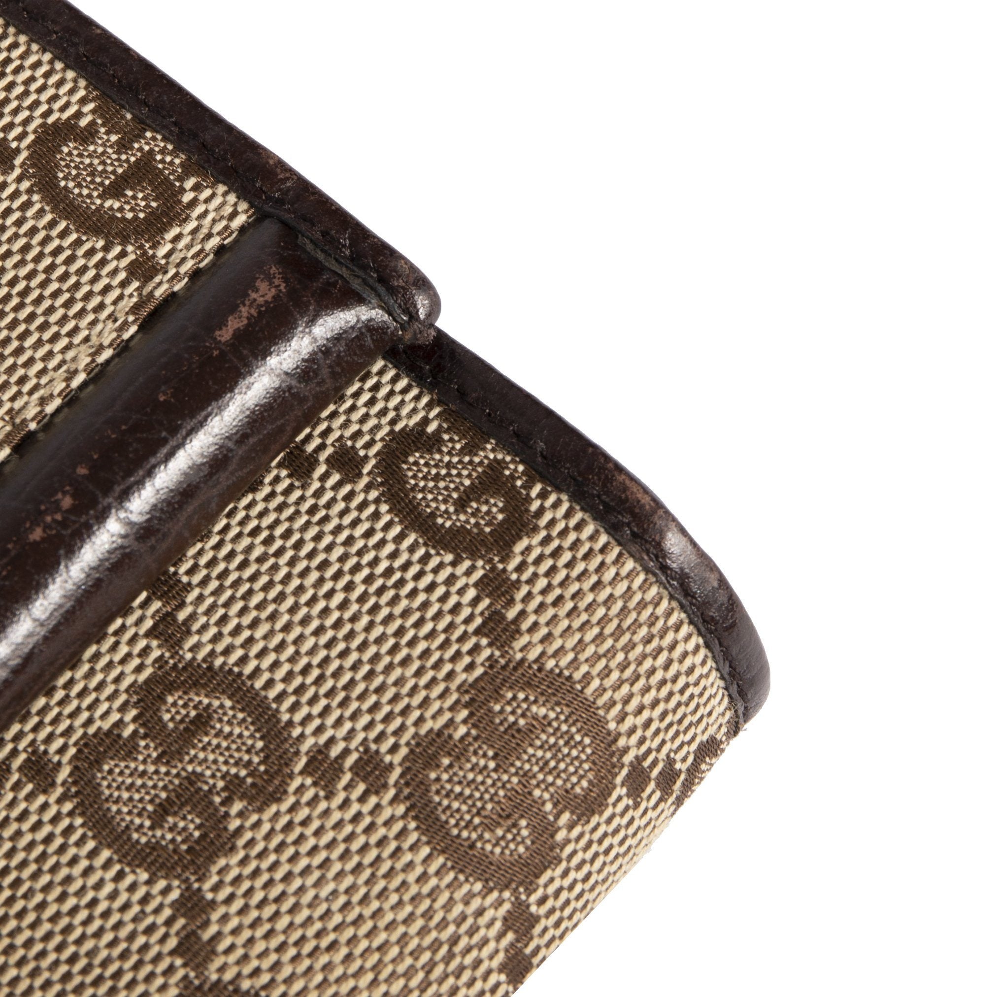 Gucci GG Canvas Bamboo Bar Clutch