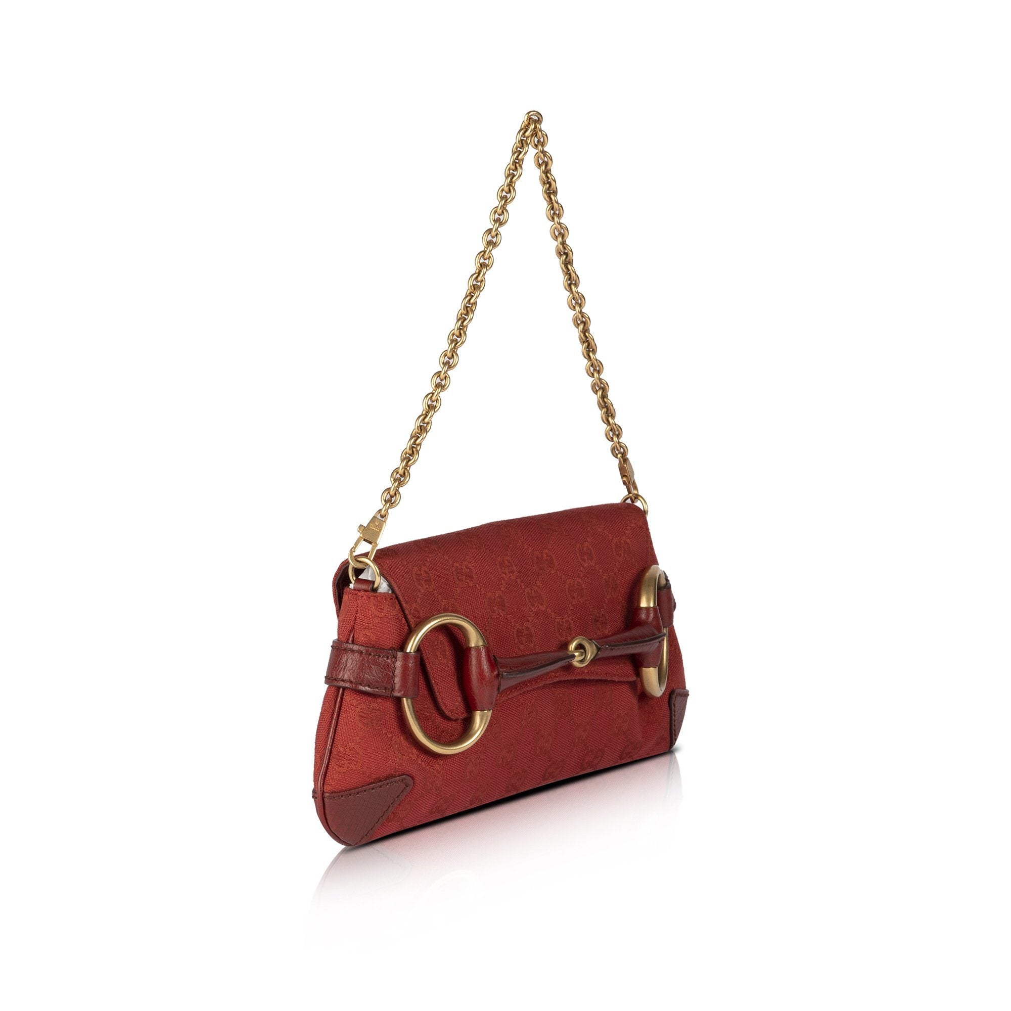 Gucci GG Canvas Horsebit Clutch