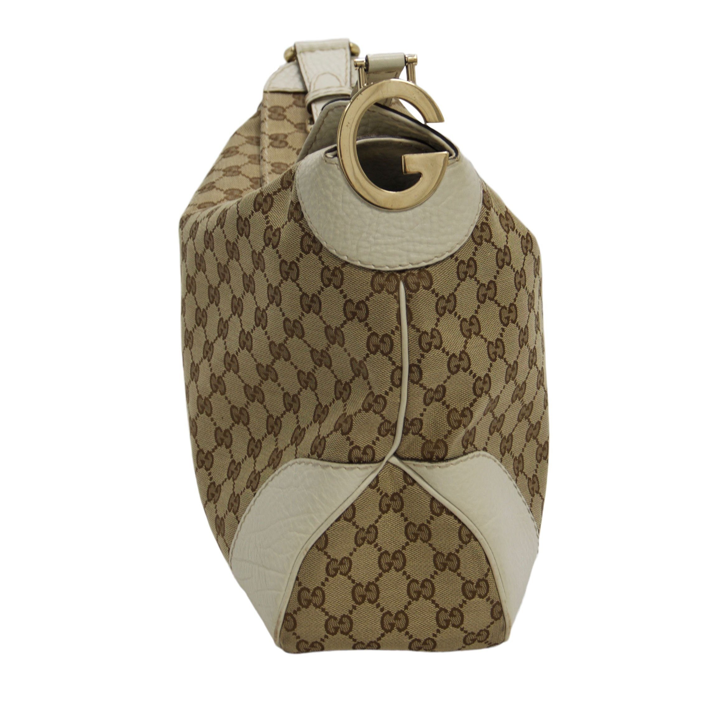 Gucci GG Canvas Medium Charlotte Hobo