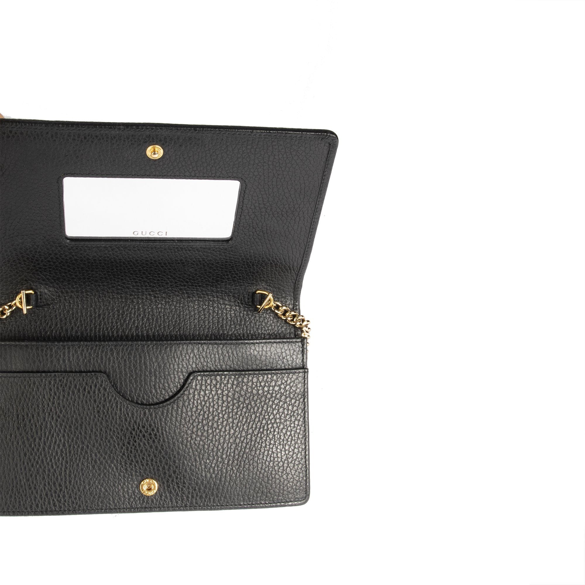 Gucci GG Marmont Leather Mini Chain Bag