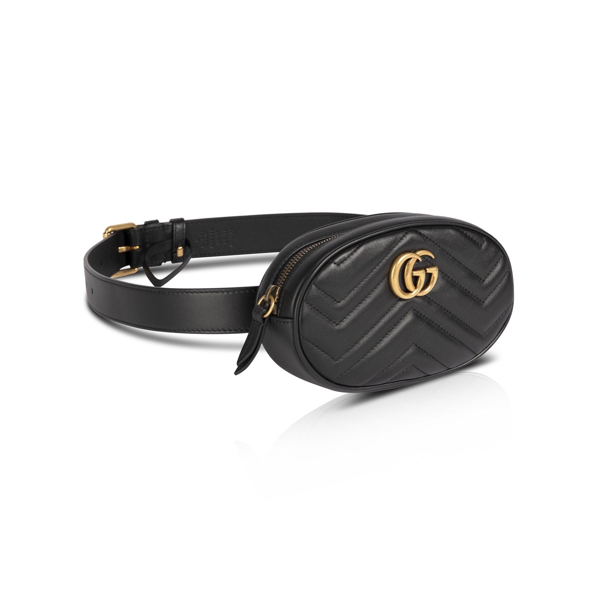 Gucci GG Marmont Matelasse Leather Belt Bag