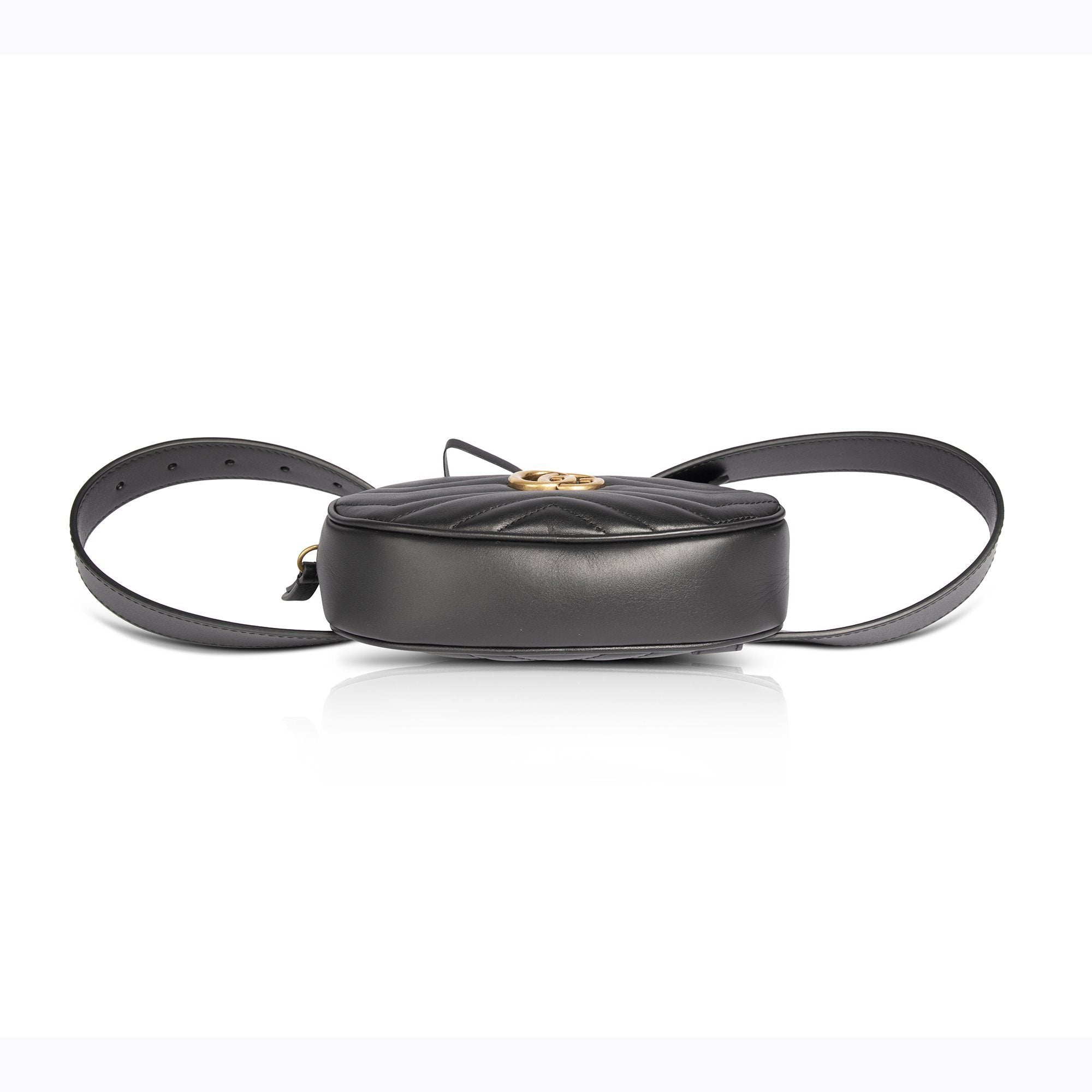 Gucci GG Marmont Matelasse Leather Belt Bag