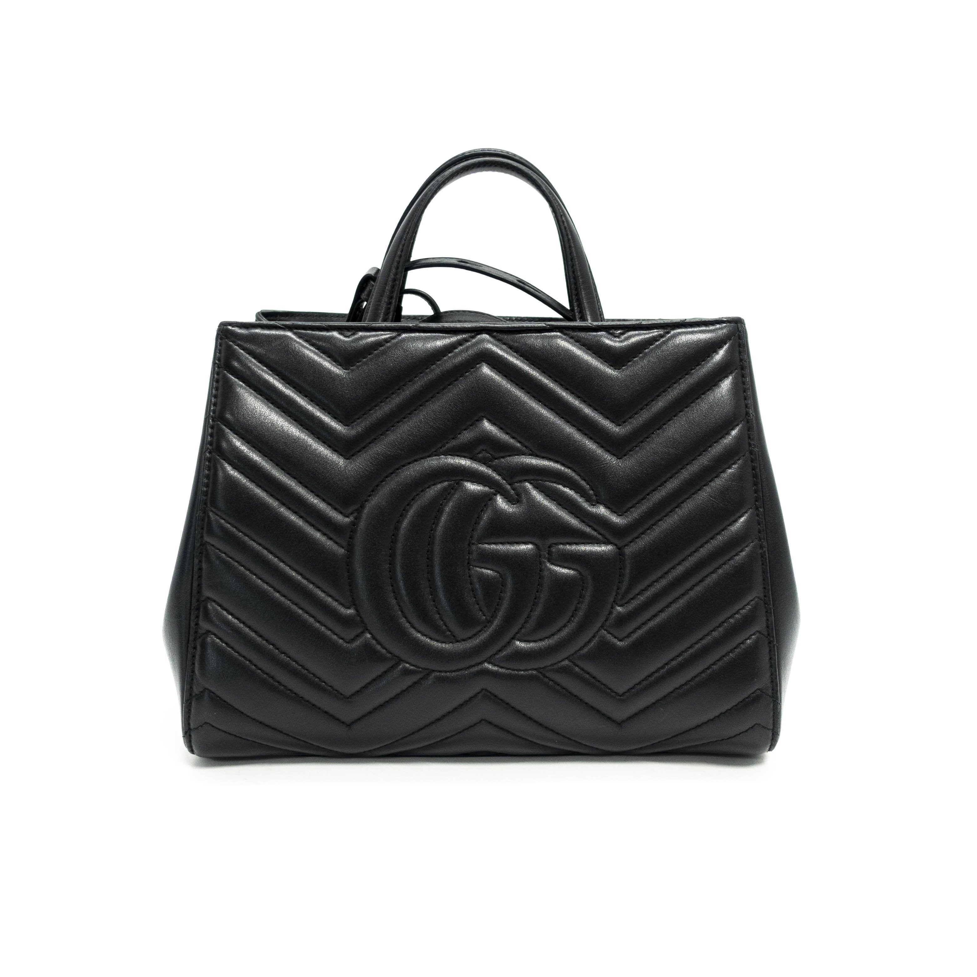 Gucci GG Marmont Small Matelasse Top Handle Bag