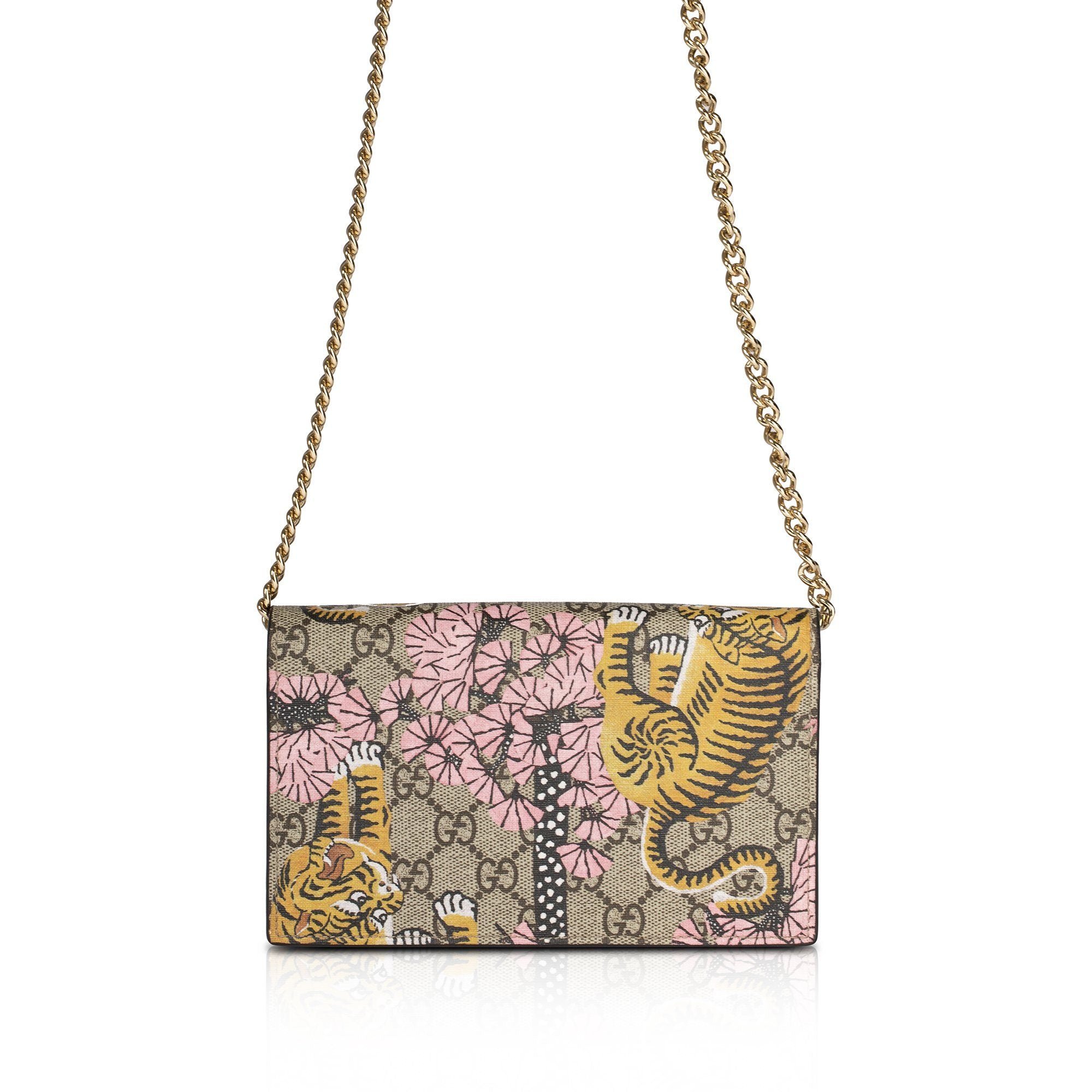Gucci GG Supreme Bengal Chain Wallet